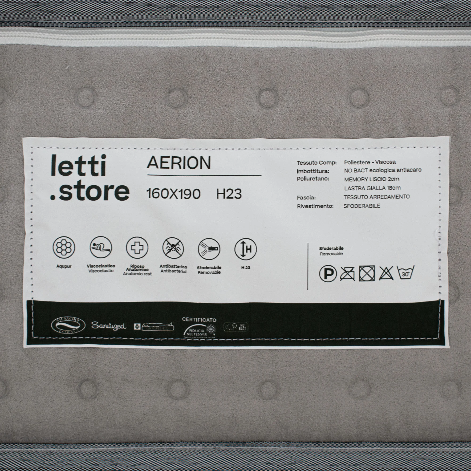 AERION - Matelas orthopédique à mémoire de forme et Aquapur pour un repos léger comme l'air - Image 8