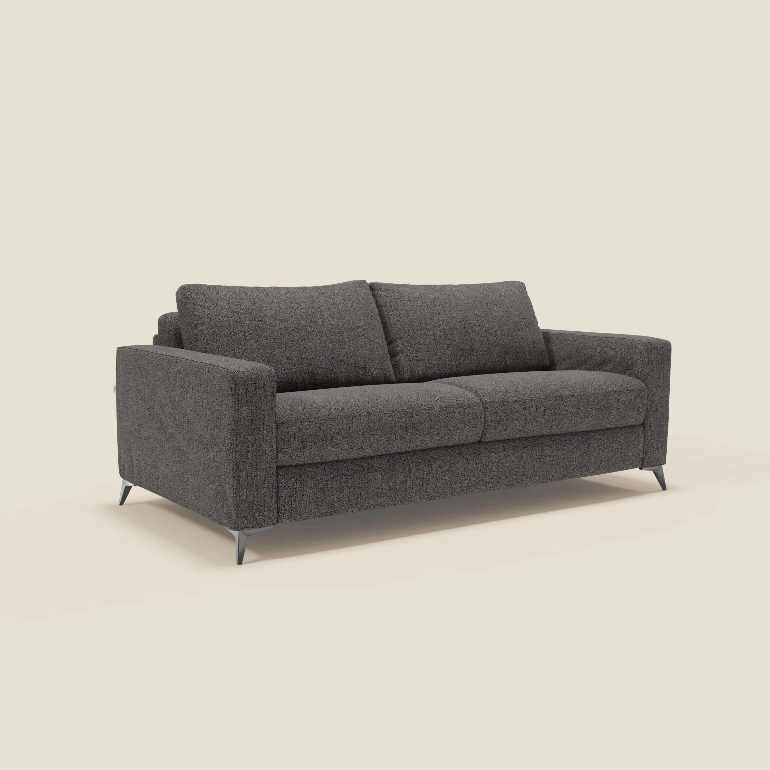 Alaya canapé convertible avec coussins de dossier douillet en tissu imperméable T03 anthracite - Image 3