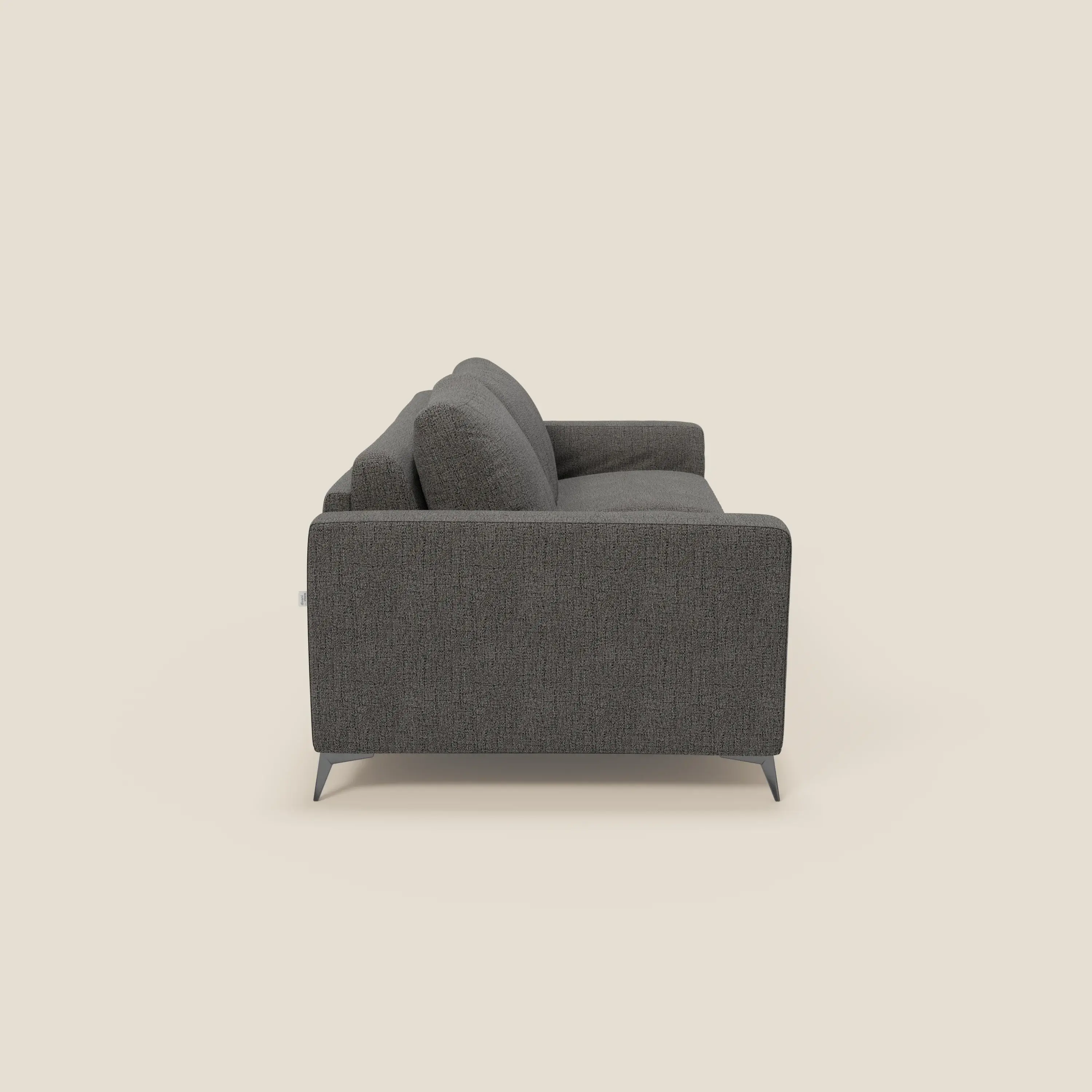 Alaya canapé convertible avec coussins de dossier douillet en tissu imperméable T03 anthracite - Image 4
