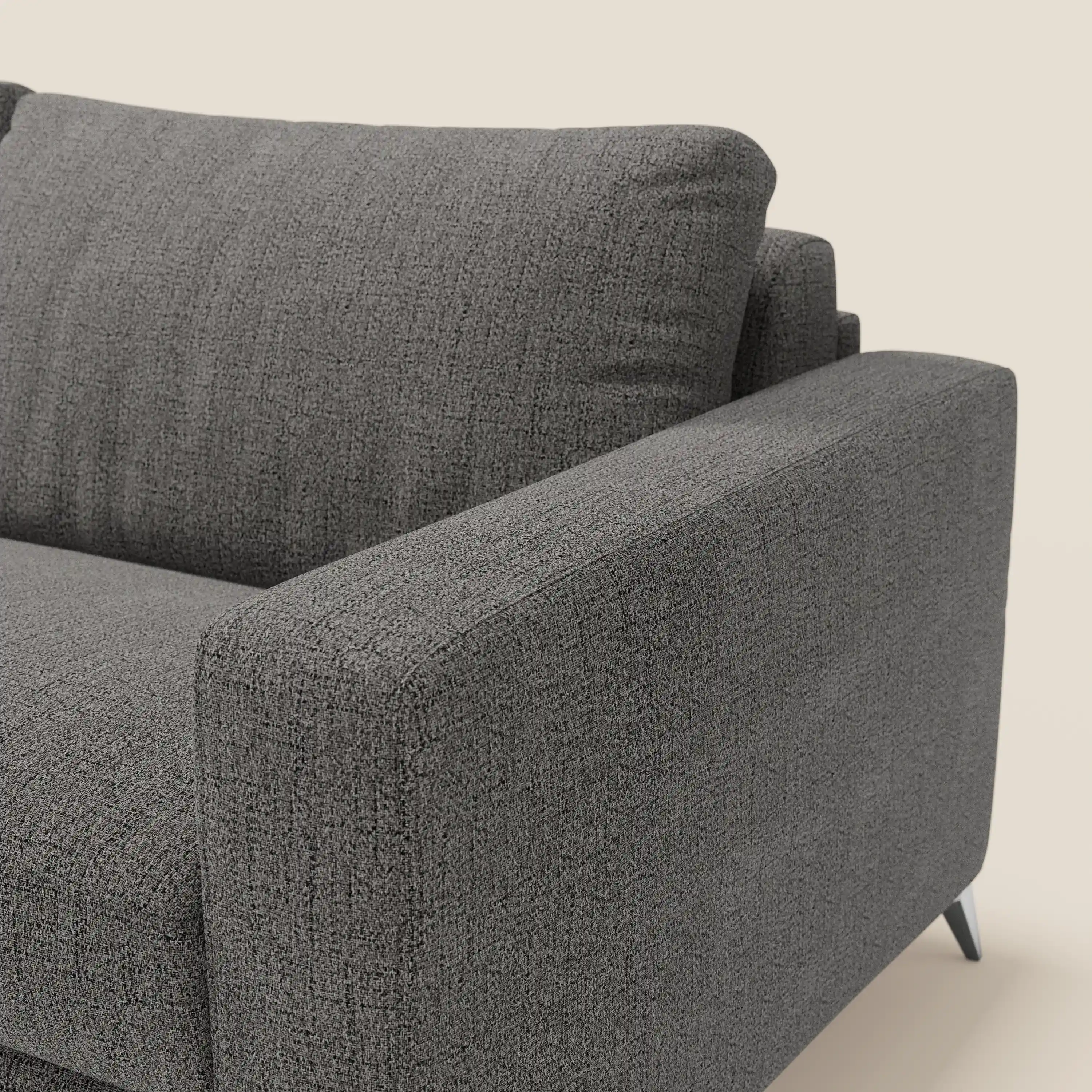 Alaya canapé convertible avec coussins de dossier douillet en tissu imperméable T03 anthracite - Image 7