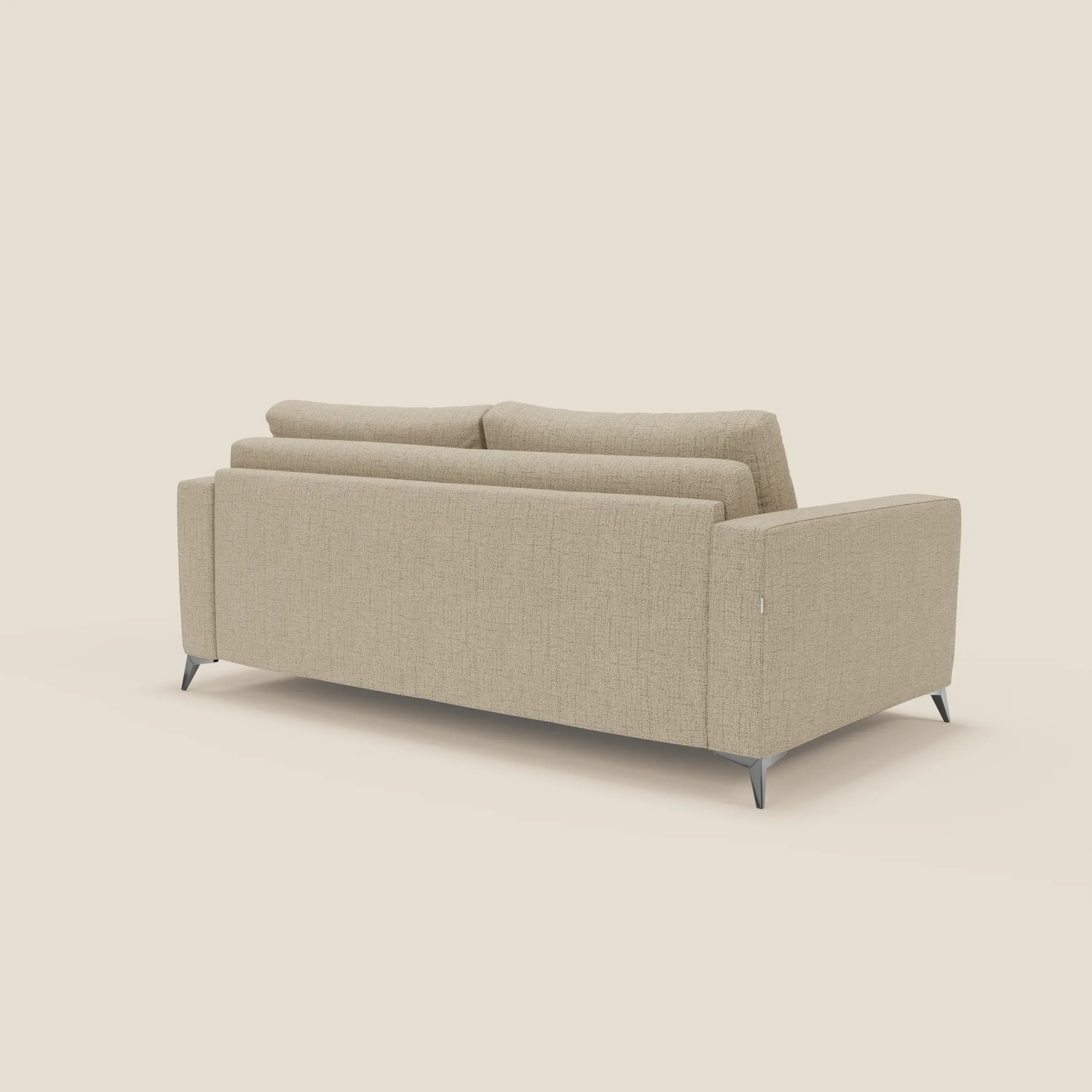 Alaya canapé convertible avec coussins de dossier douillet en tissu imperméable T03 beige - Image 5