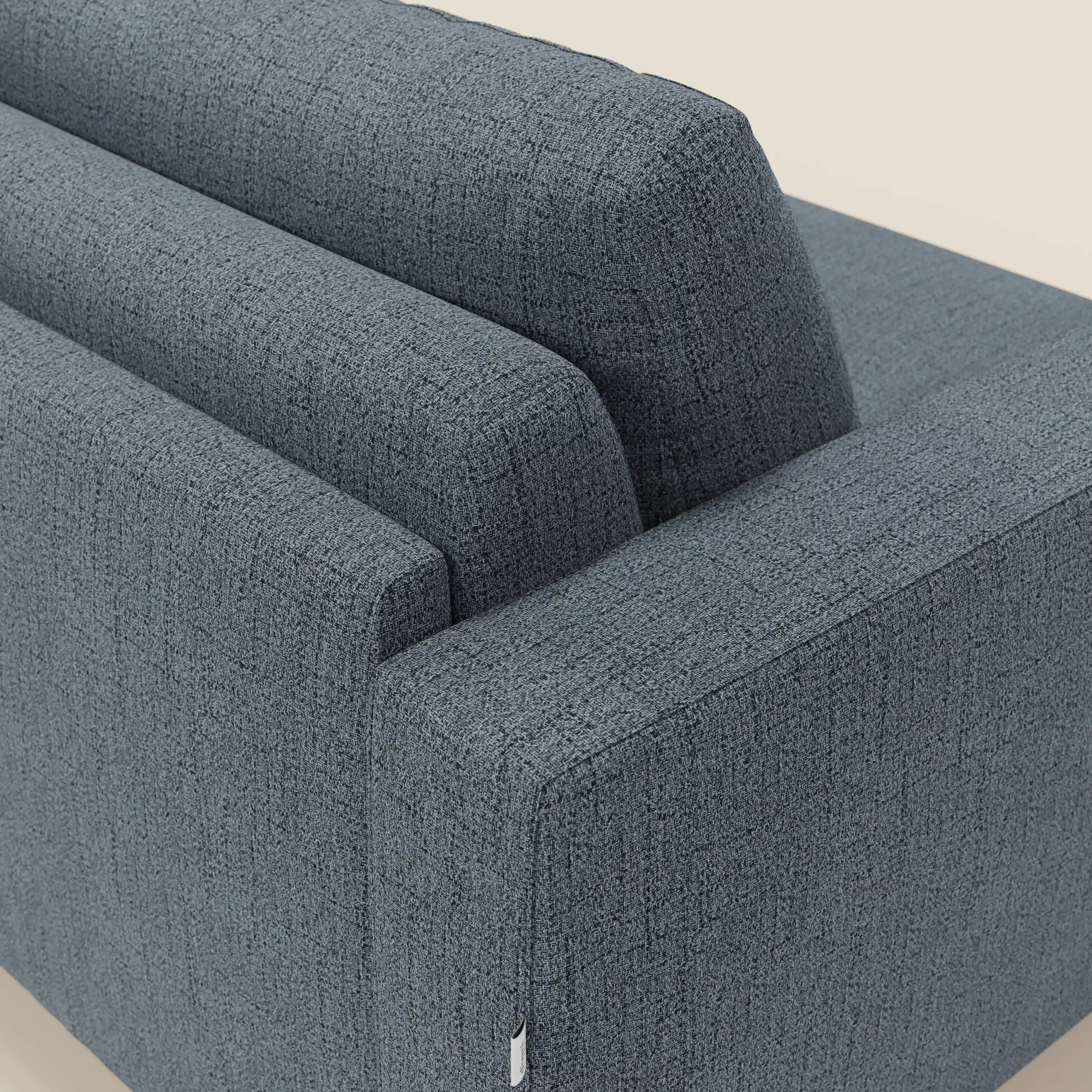Alaya canapé convertible avec coussins de dossier douillet en tissu imperméable T03 bleu - Image 8
