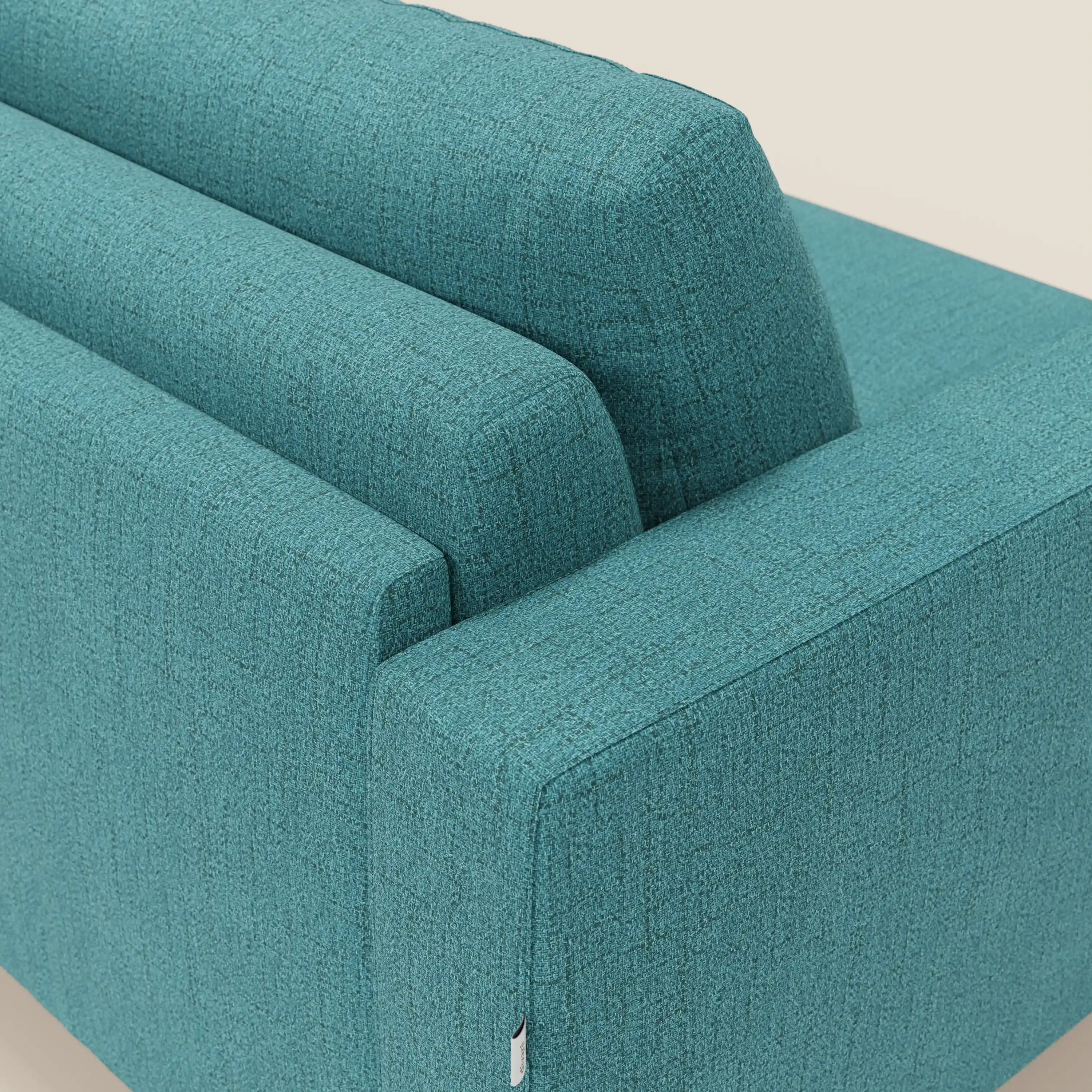 Alaya canapé convertible avec coussins de dossier douillet en tissu imperméable T03 bleu ciel - Image 8