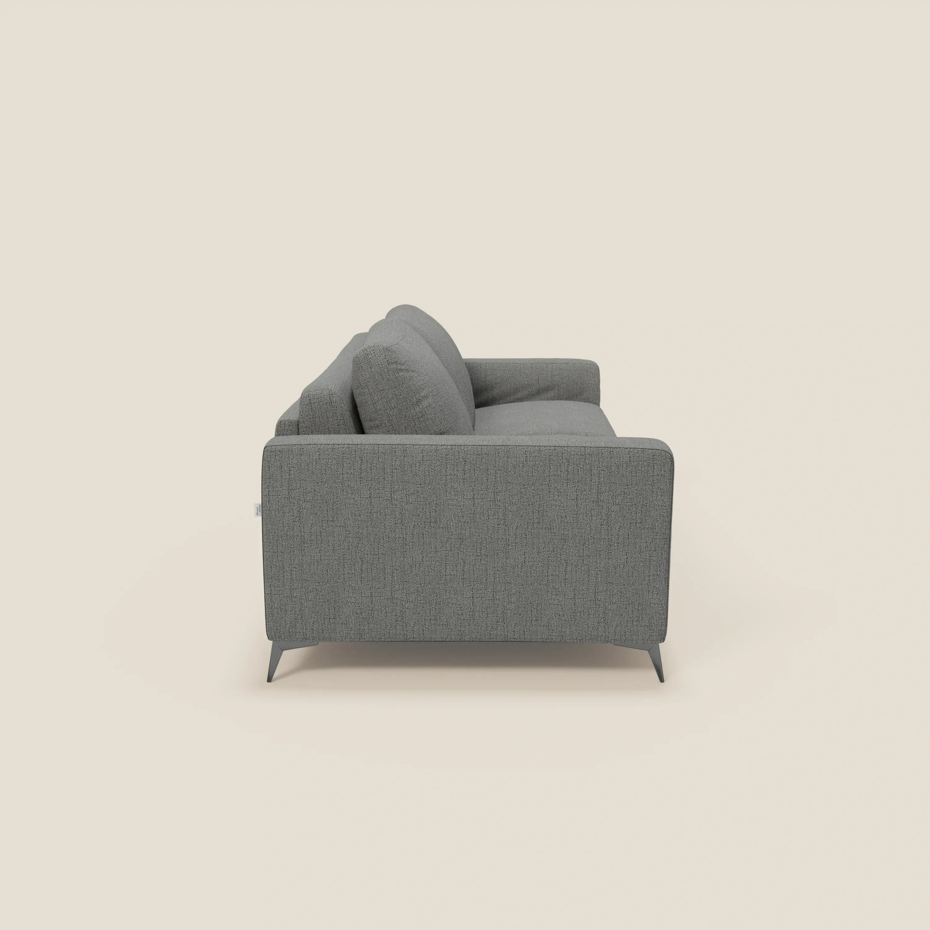 Alaya canapé convertible avec coussins de dossier douillet en tissu imperméable T03 gris - Image 4