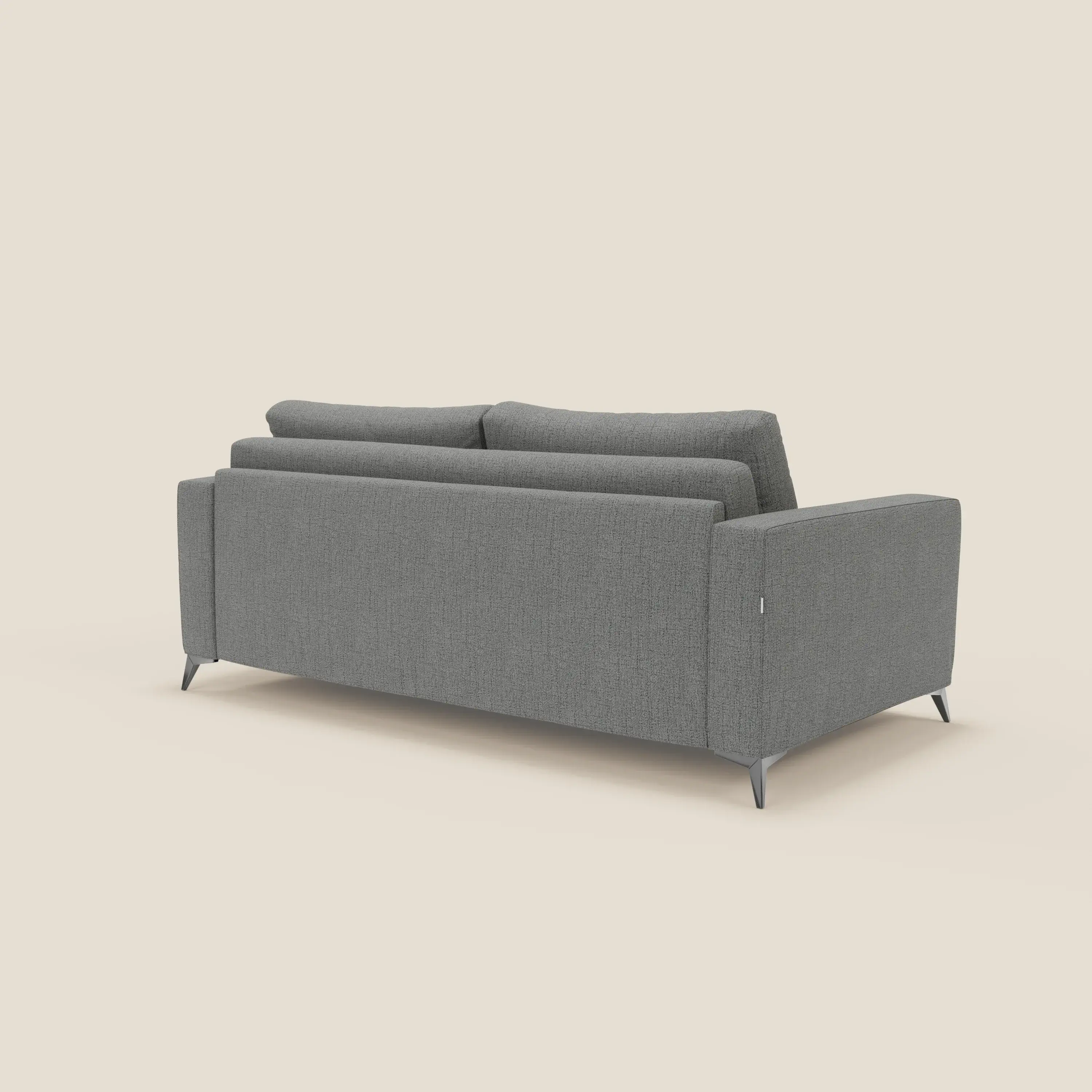 Alaya canapé convertible avec coussins de dossier douillet en tissu imperméable T03 gris - Image 5
