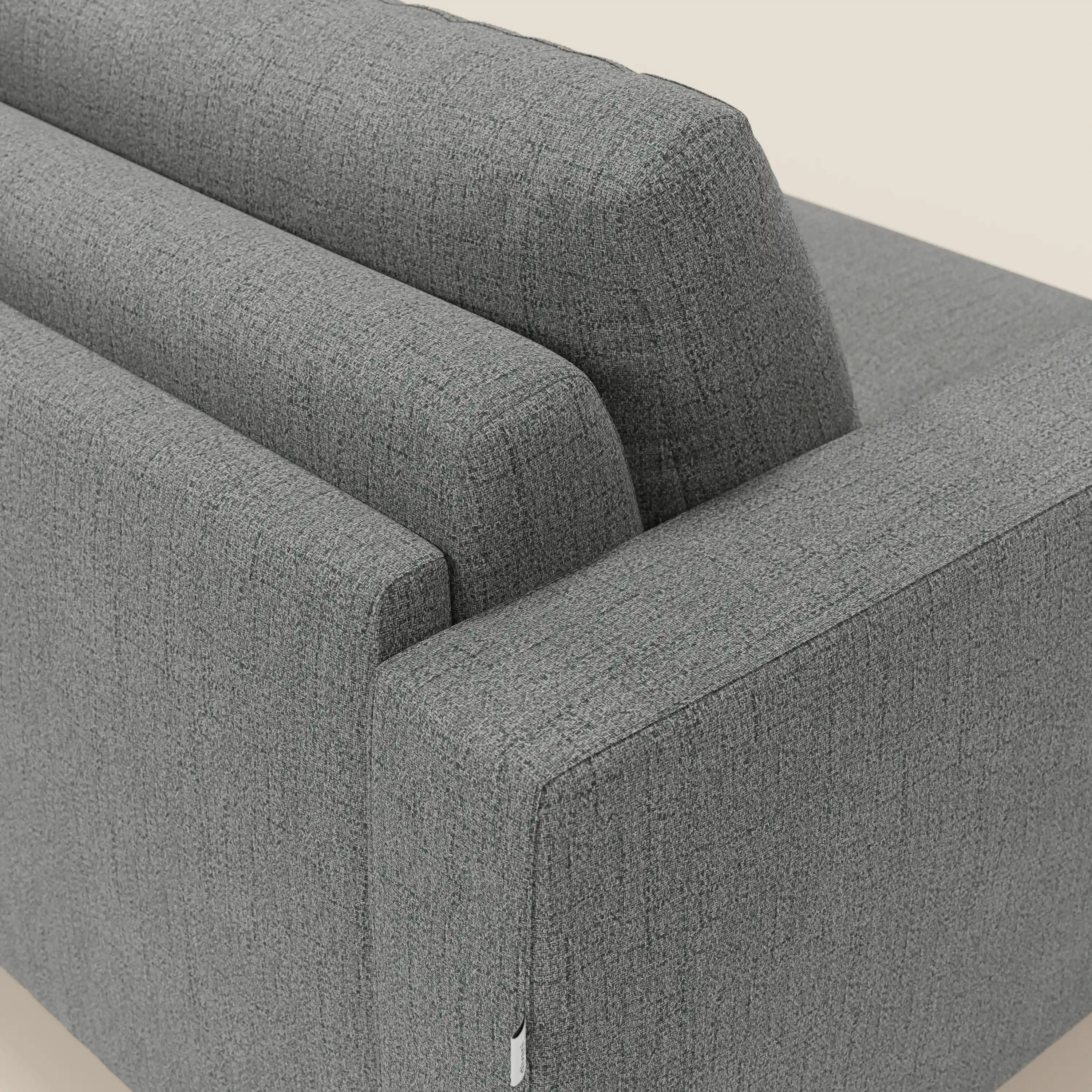 Alaya canapé convertible avec coussins de dossier douillet en tissu imperméable T03 gris - Image 8