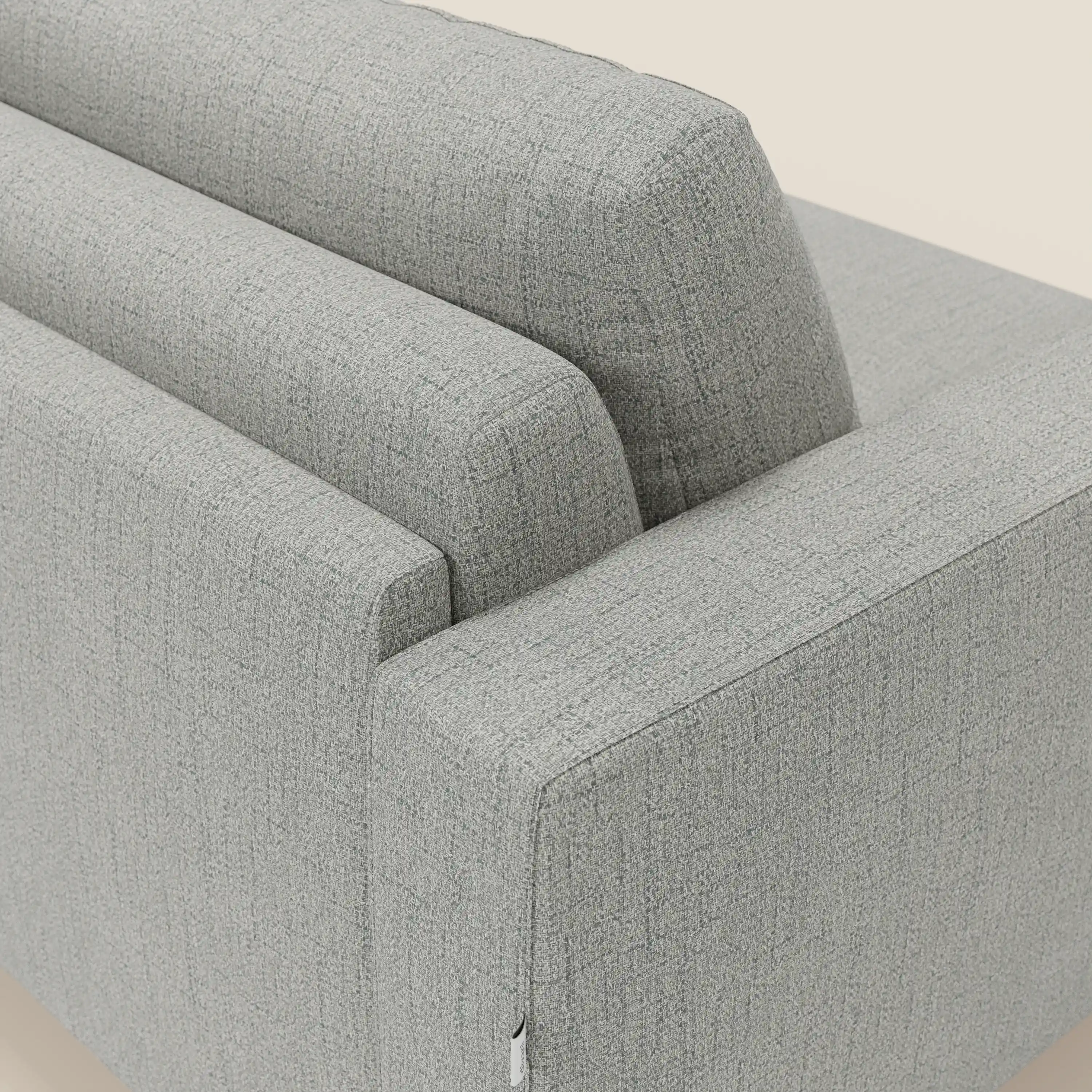 Alaya canapé convertible avec coussins de dossier douillet en tissu imperméable T03 gris clair - Image 8