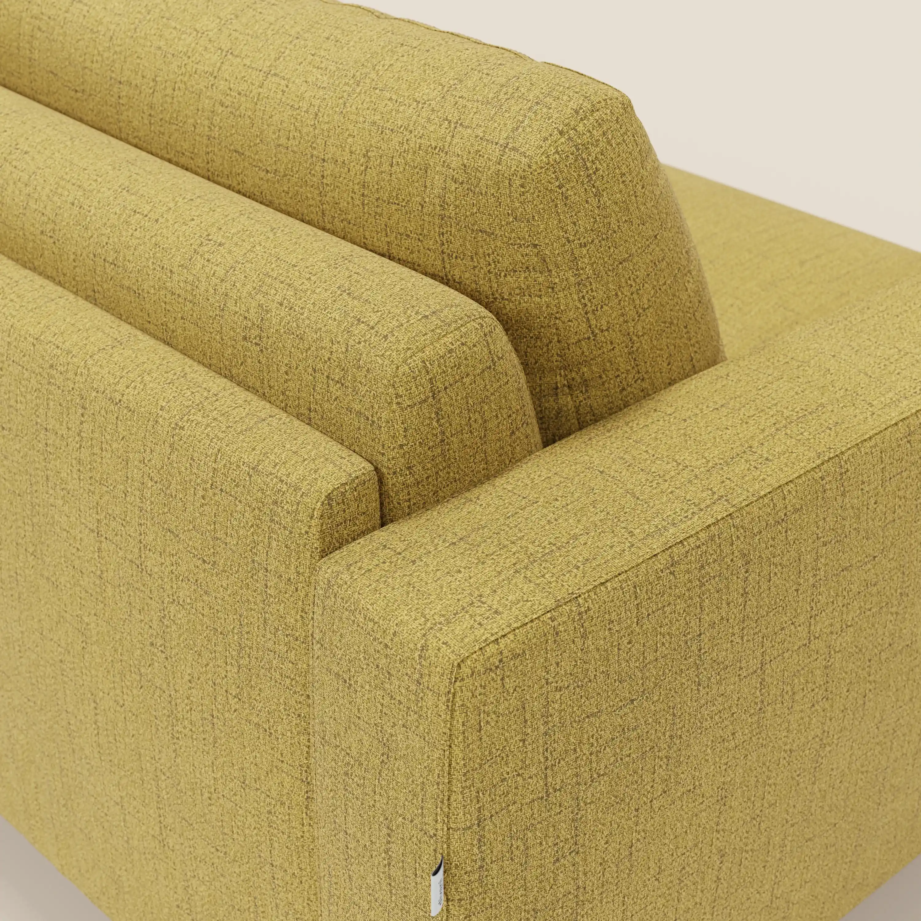 Alaya canapé convertible avec coussins de dossier douillet en tissu imperméable T03 jaune - Image 8