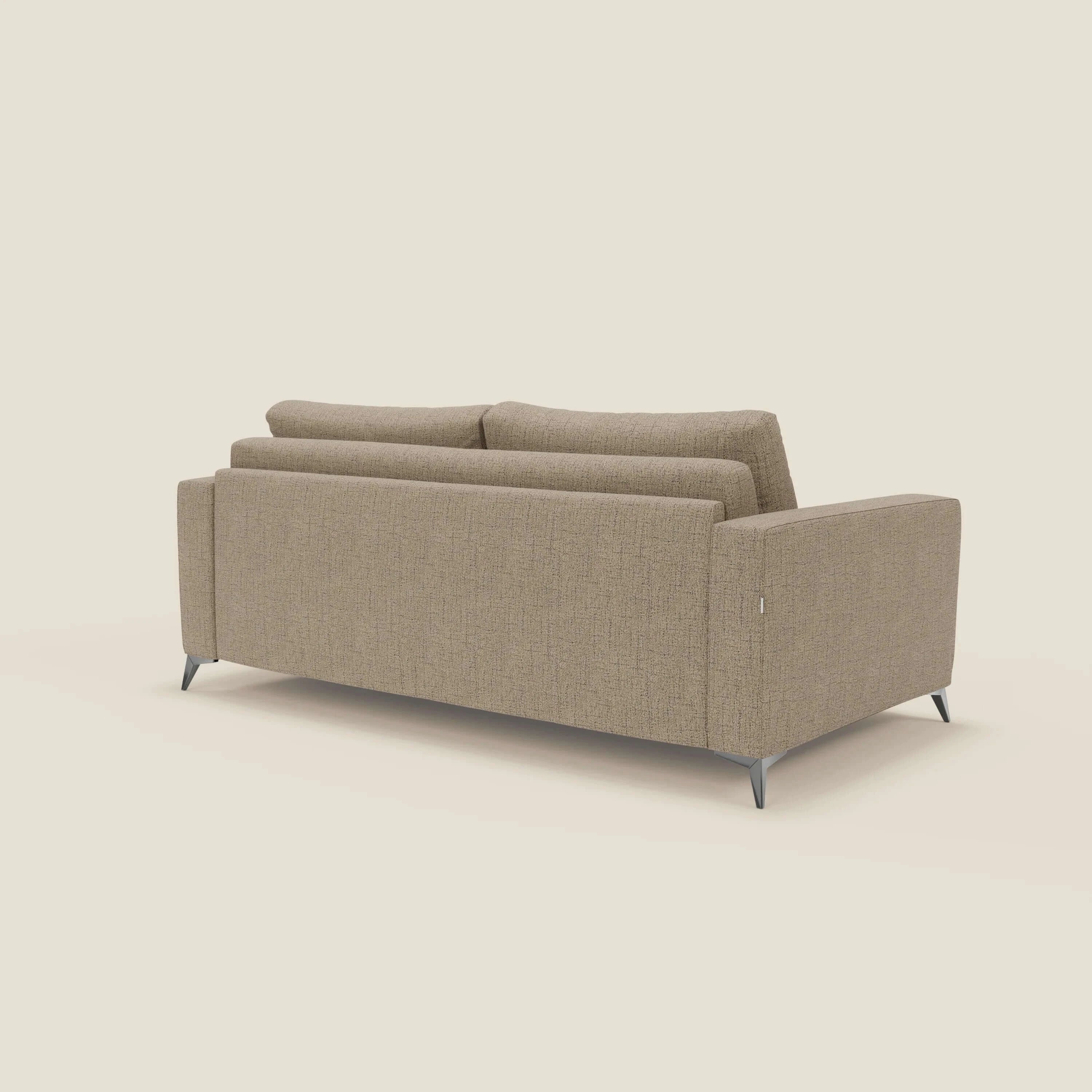Alaya canapé convertible avec coussins de dossier douillet en tissu imperméable T03 marron - Image 5