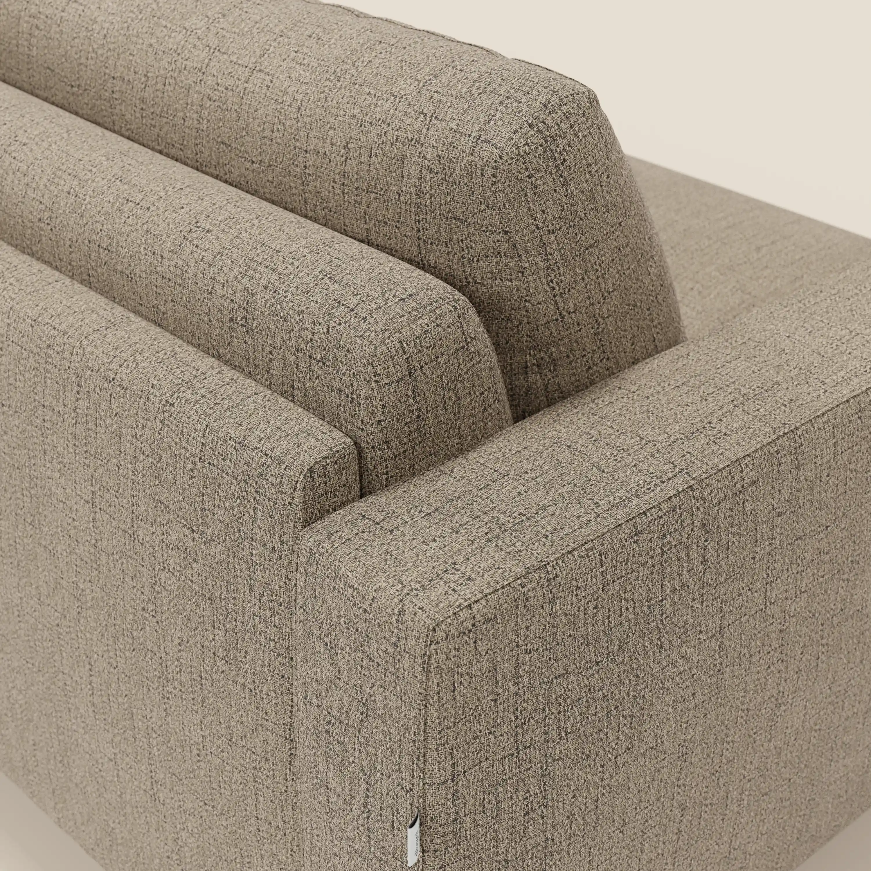 Alaya canapé convertible avec coussins de dossier douillet en tissu imperméable T03 marron - Image 8