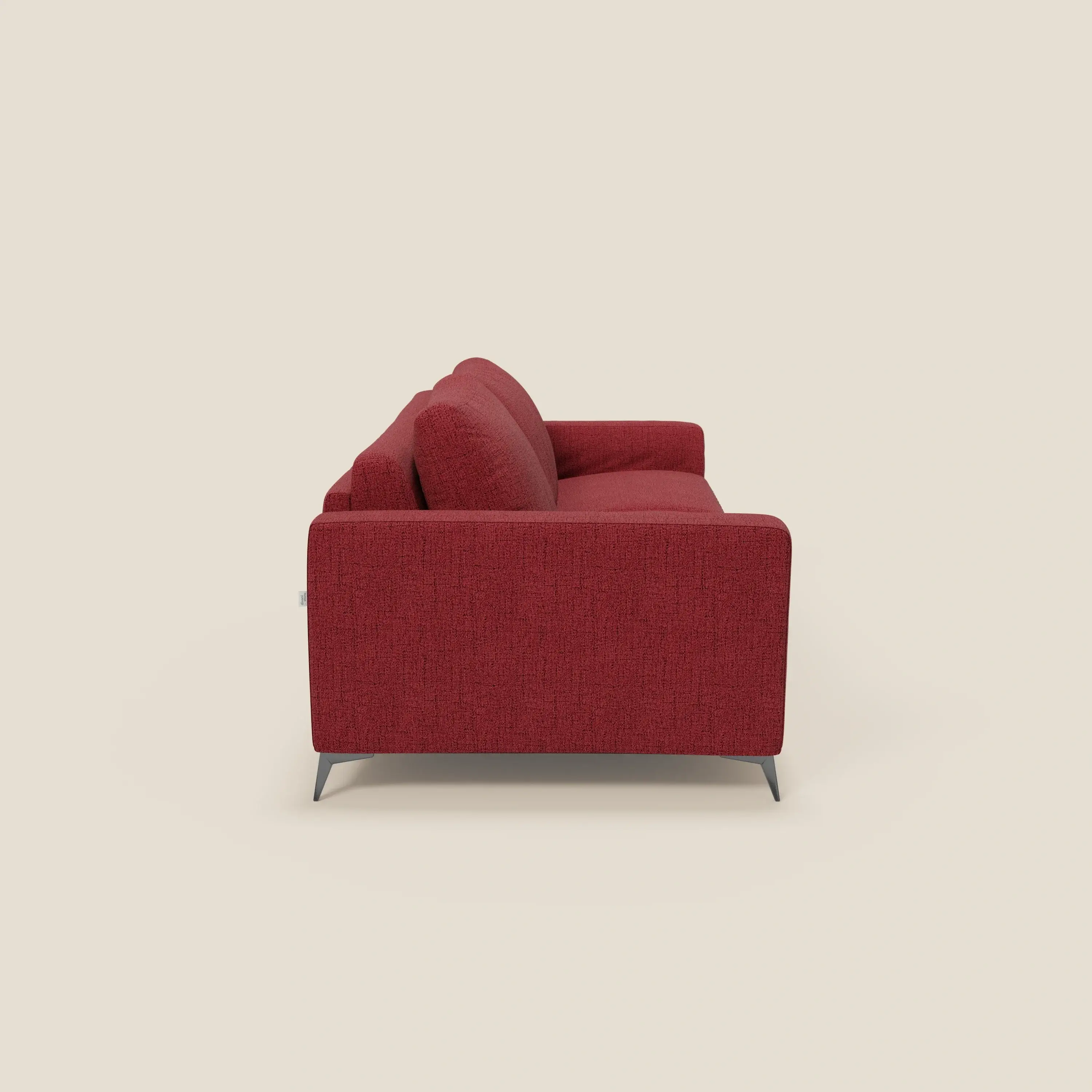  Alaya canapé convertible avec coussins de dossier douillet en tissu imperméable T03 rouge - Image 4