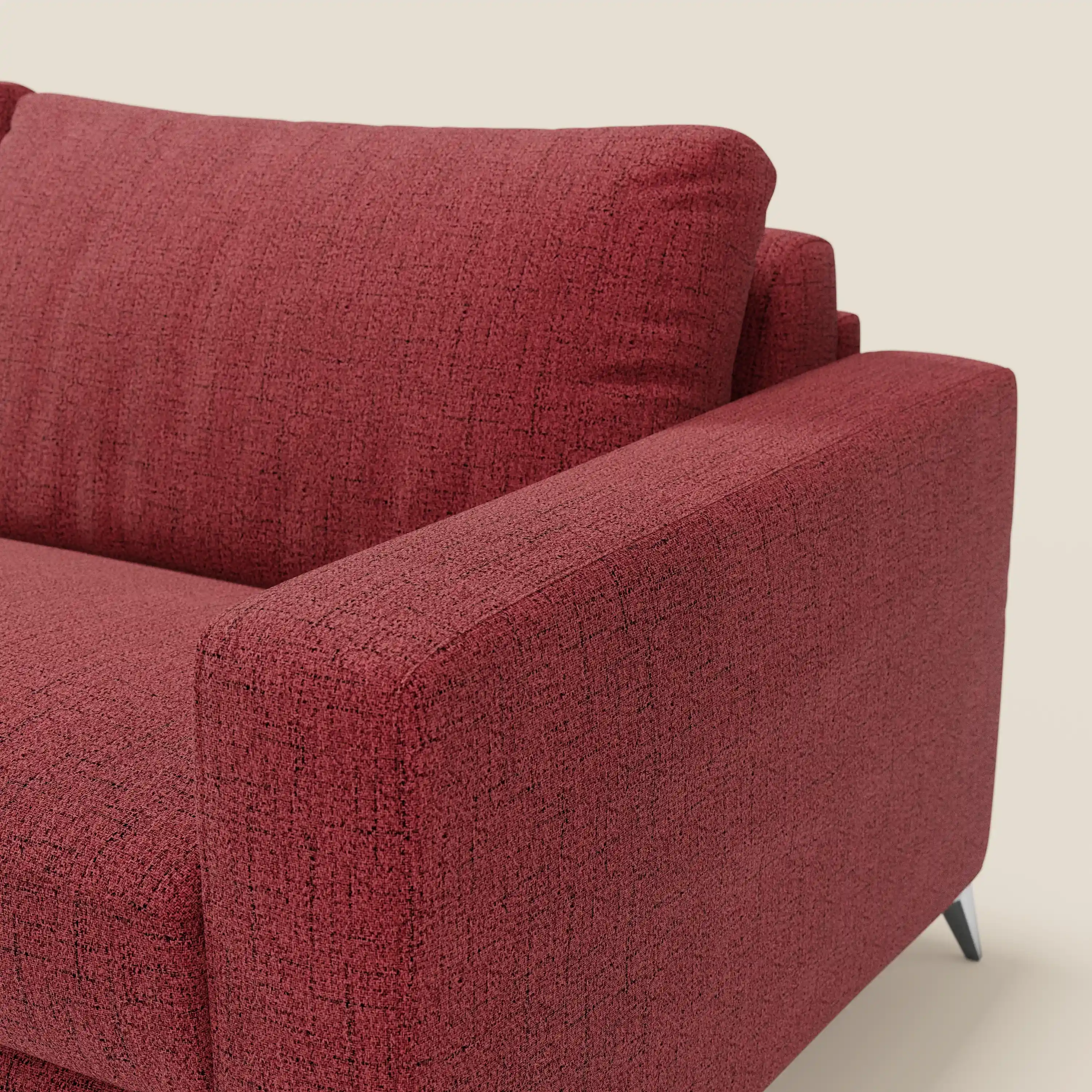  Alaya canapé convertible avec coussins de dossier douillet en tissu imperméable T03 rouge - Image 7