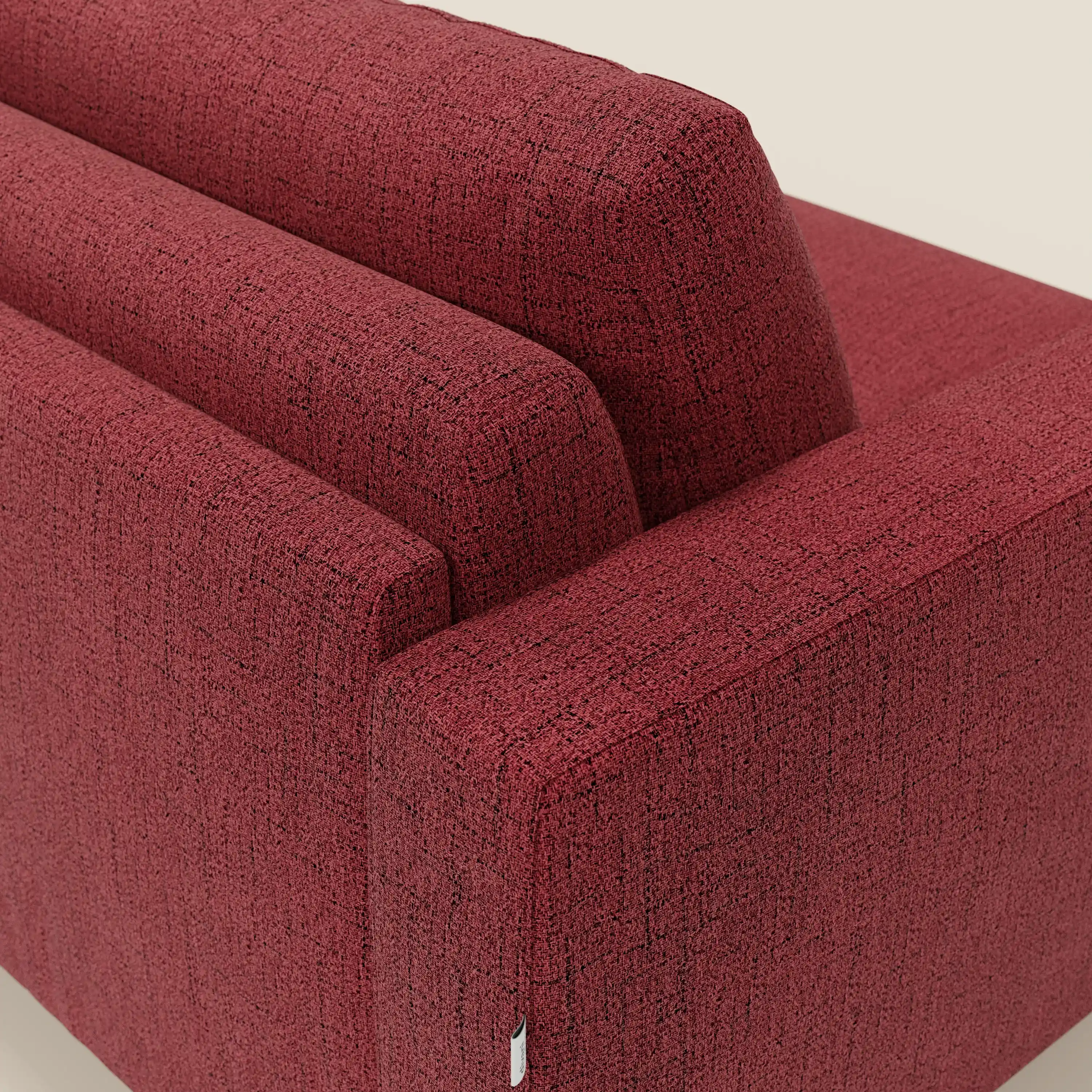  Alaya canapé convertible avec coussins de dossier douillet en tissu imperméable T03 rouge - Image 8