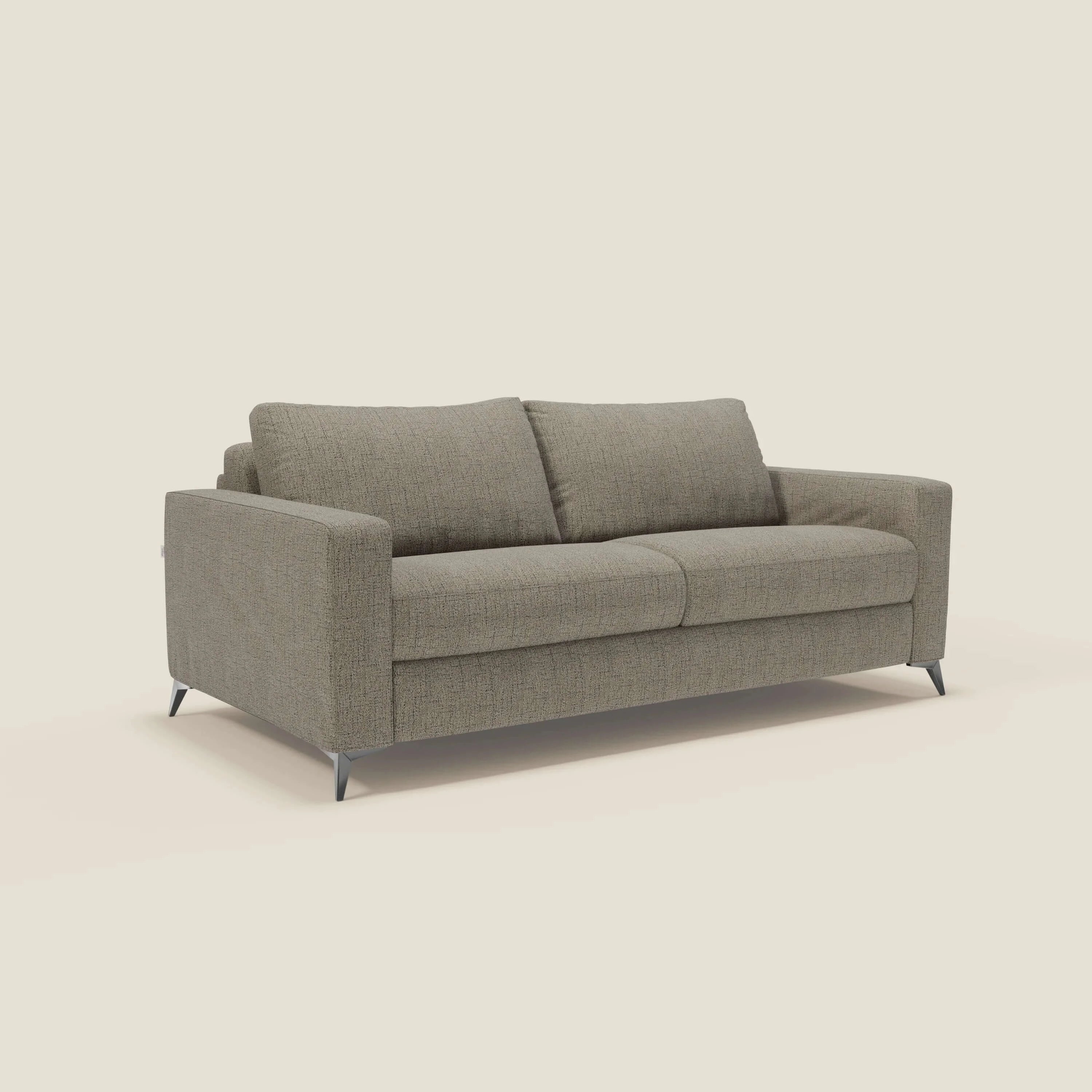 Alaya canapé convertible avec coussins de dossier douillet en tissu imperméable T03 taupe - Image 3