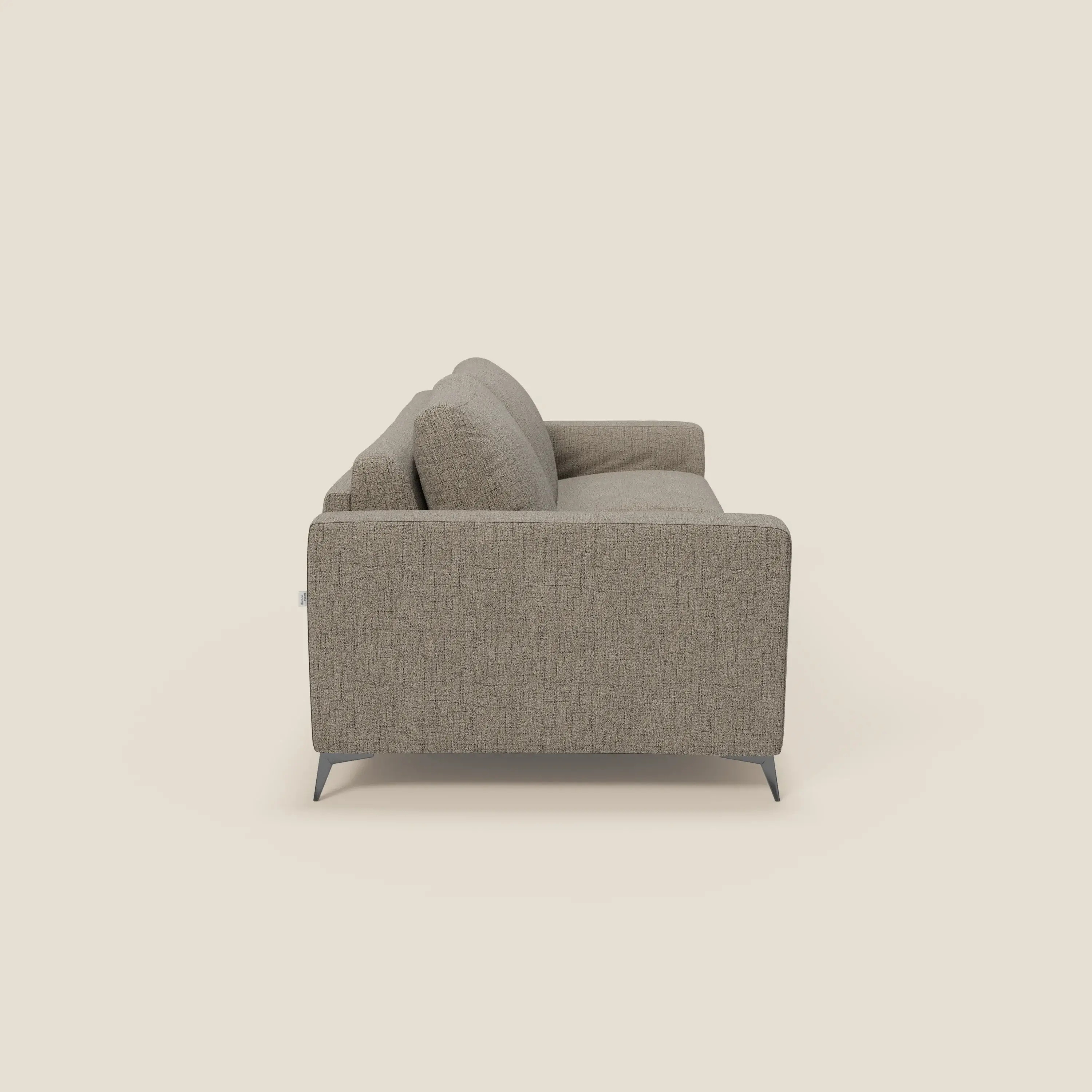 Alaya canapé convertible avec coussins de dossier douillet en tissu imperméable T03 taupe - Image 4
