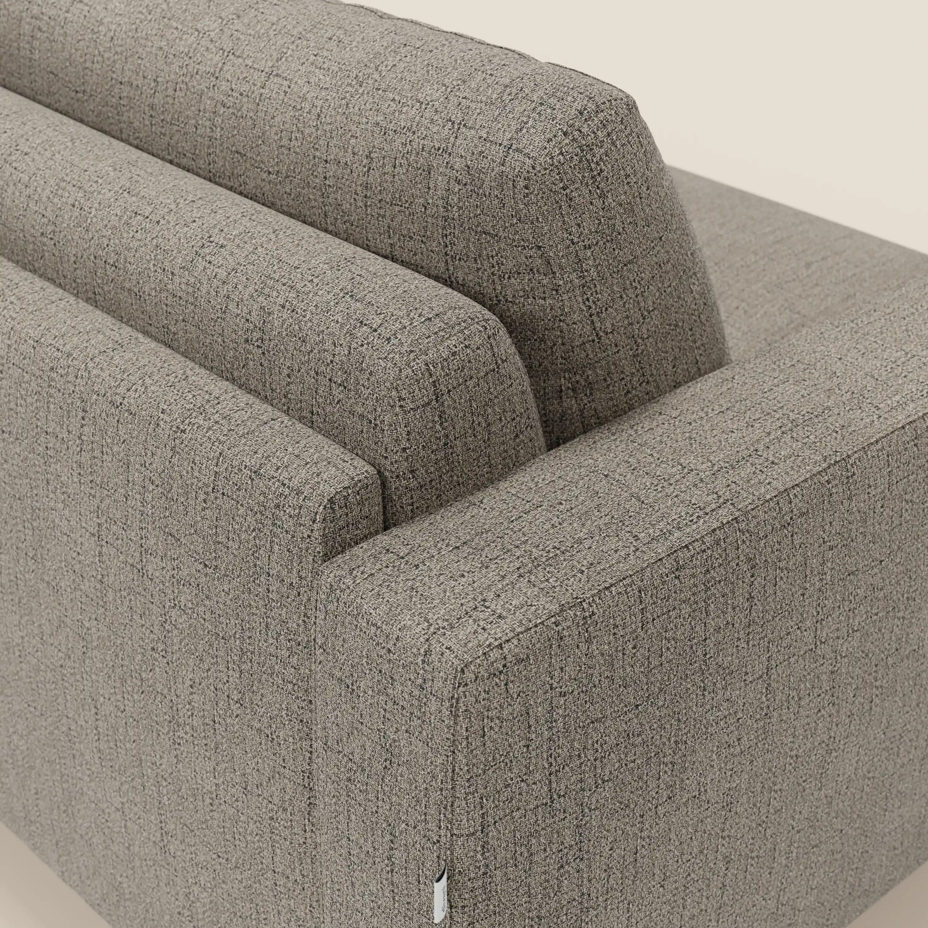 Alaya canapé convertible avec coussins de dossier douillet en tissu imperméable T03 taupe - Image 8
