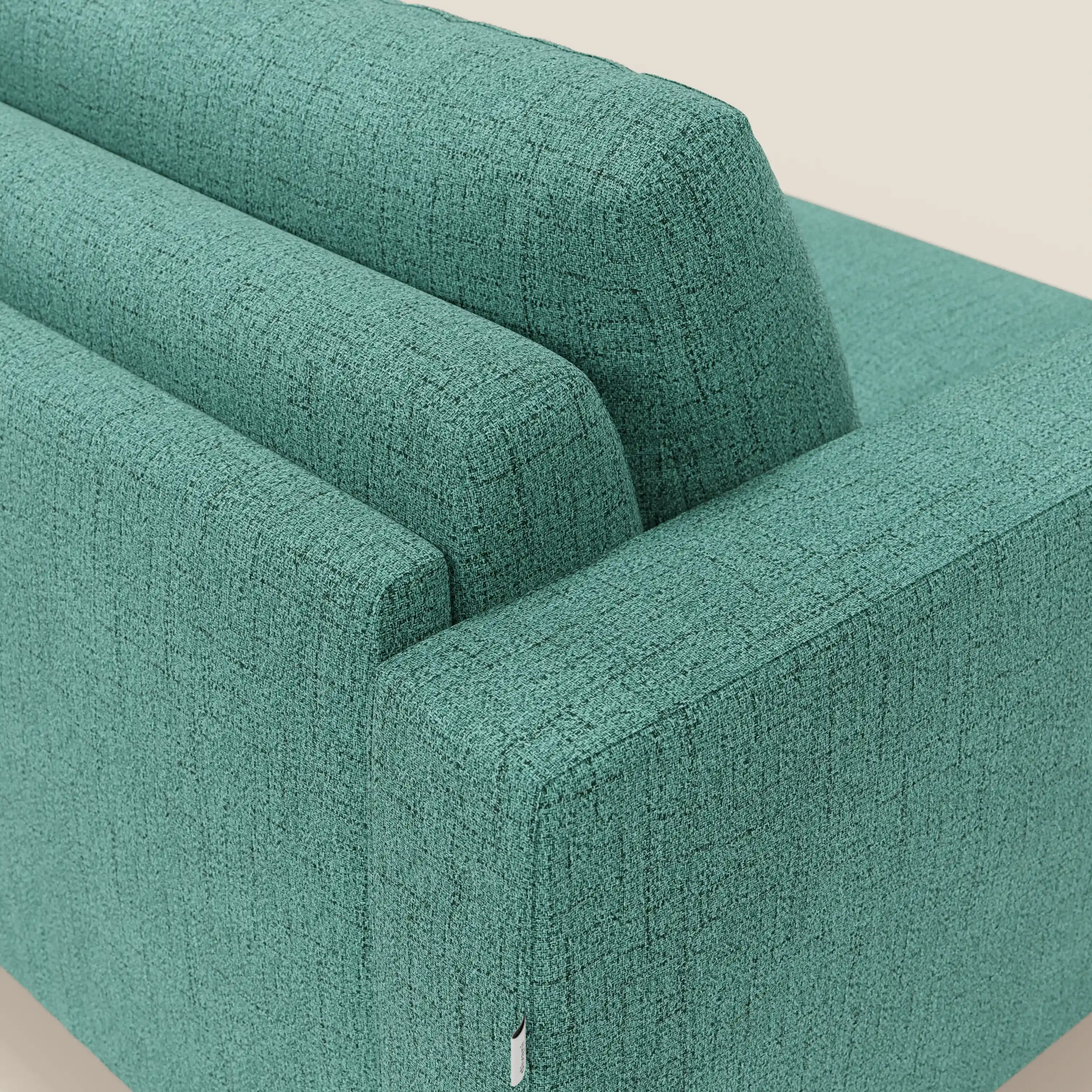 Alaya canapé convertible avec coussins de dossier douillet en tissu imperméable T03 vert aquamarine - Image 8
