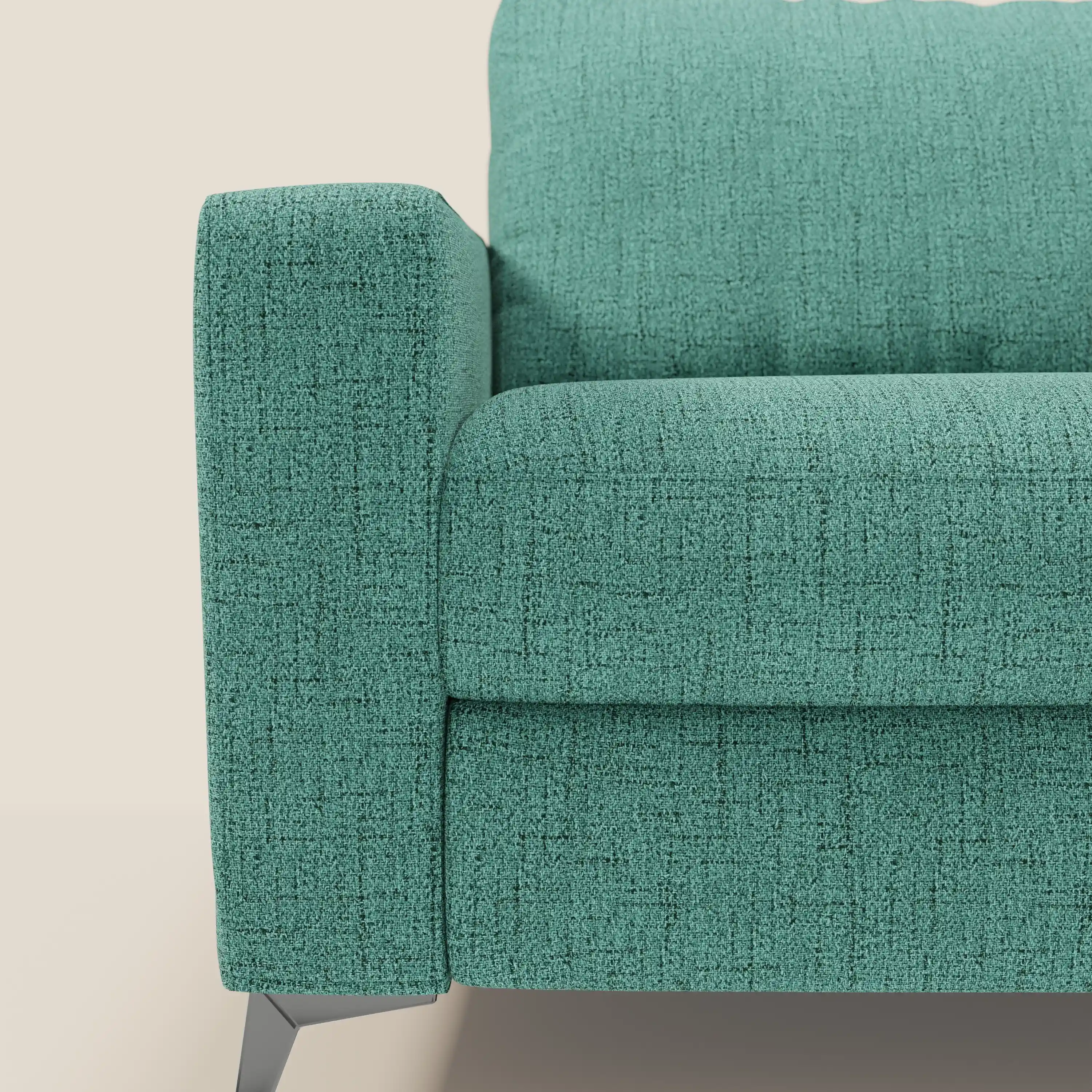 Alaya canapé convertible avec coussins de dossier douillet en tissu imperméable T03 vert aquamarine - Image 9