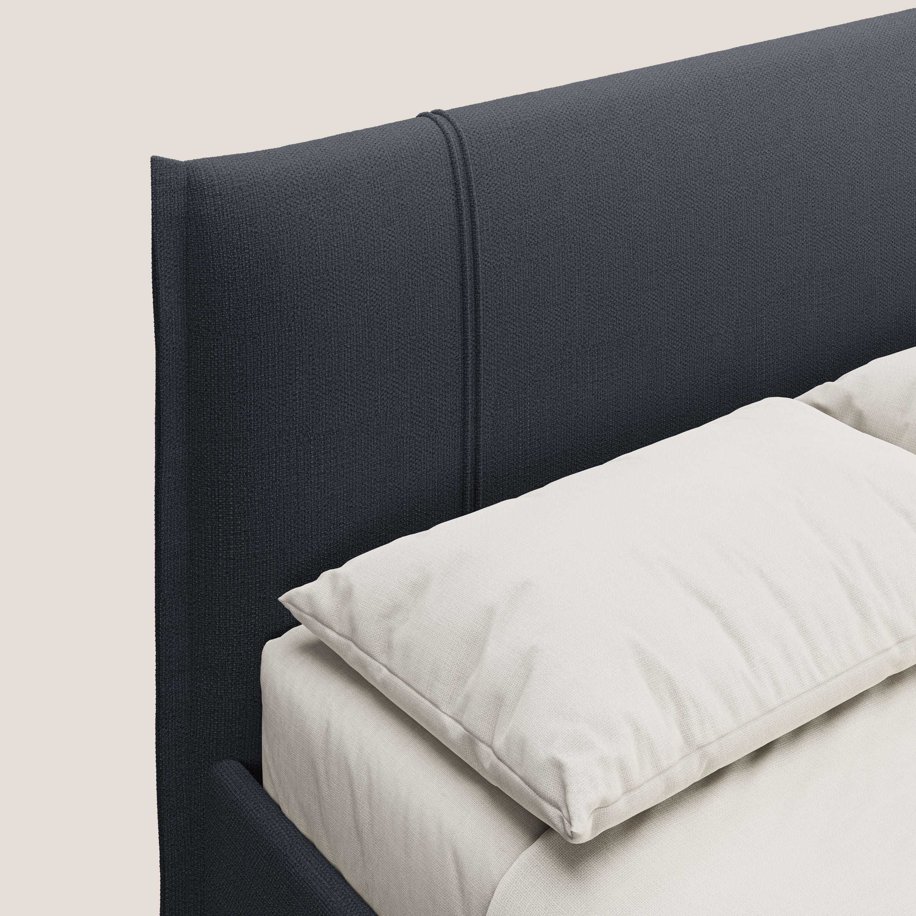 Alicia lit rembourré avec coffre de rangement en tissu imperméable T14 bleu - Image 6
