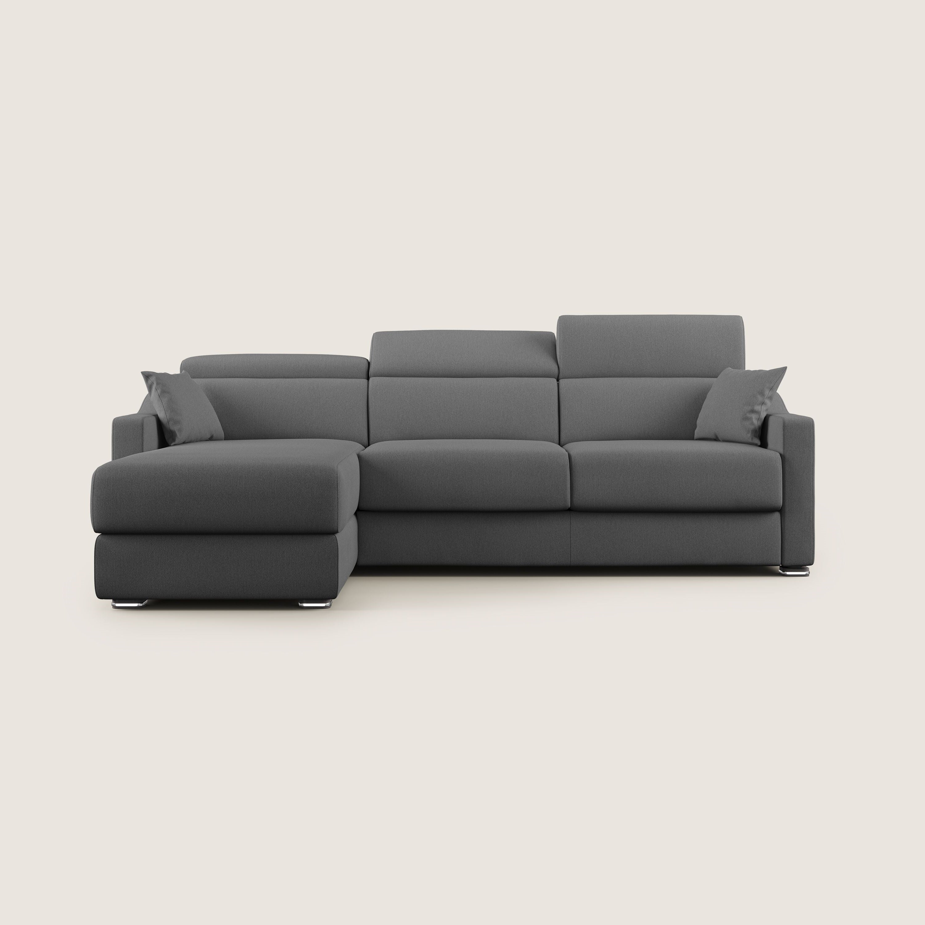 Amber canapé d'angle convertible en tissu détachable T05 anthracite - Image 10