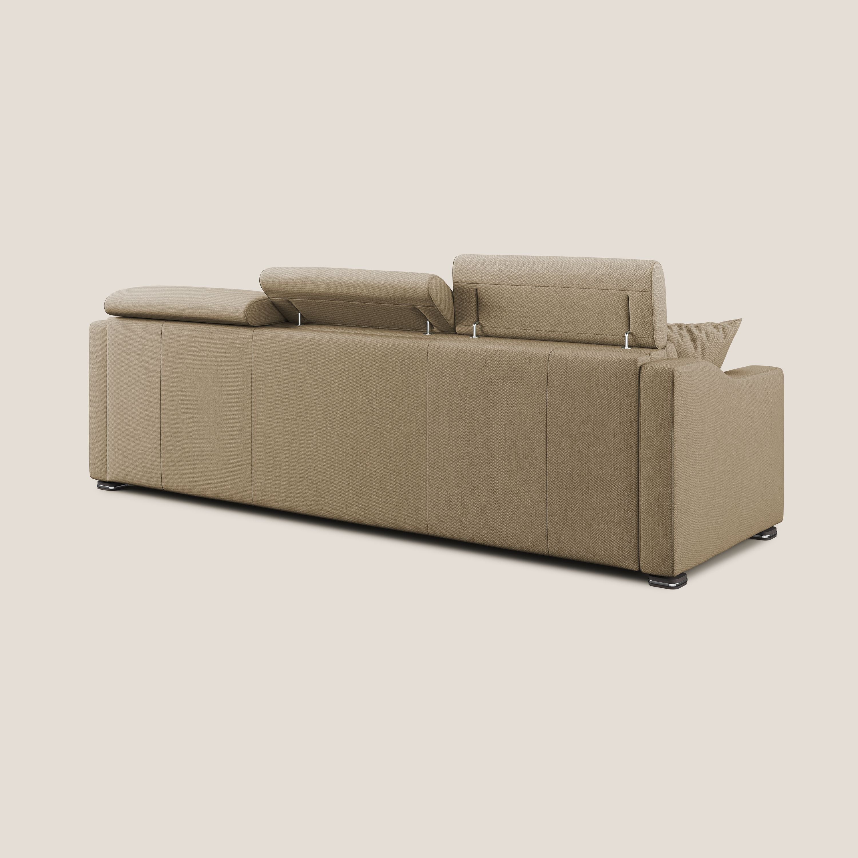 Amber canapé d'angle convertible en tissu détachable T05 beige - Image 9