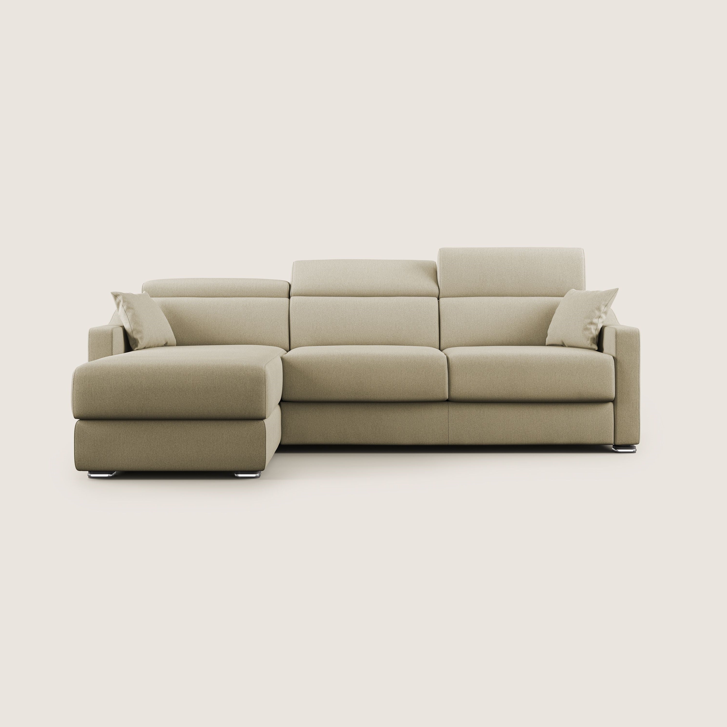Amber canapé d'angle convertible en tissu détachable T05 camel - Image 11