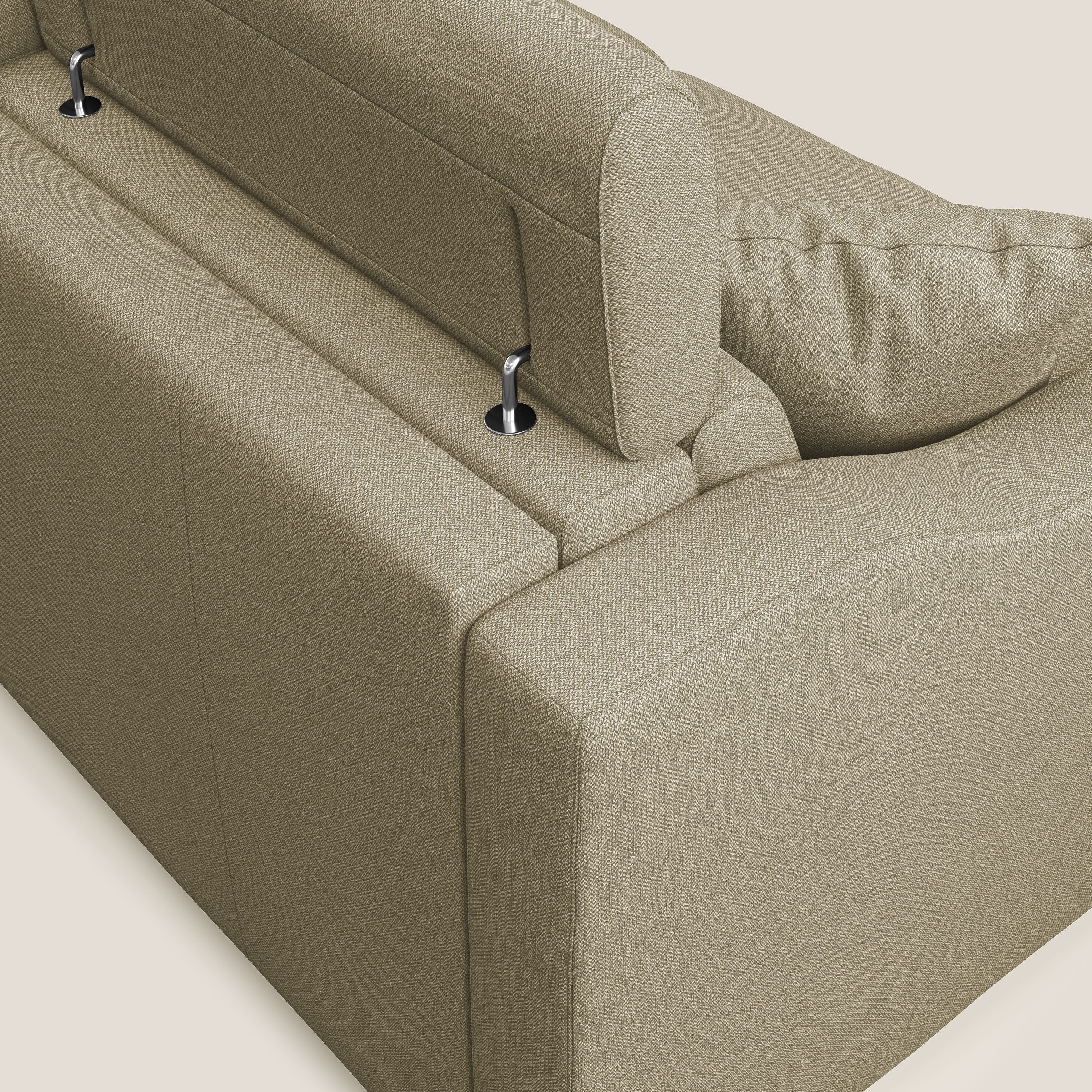 Amber canapé d'angle convertible en tissu détachable T05 camel - Image 4