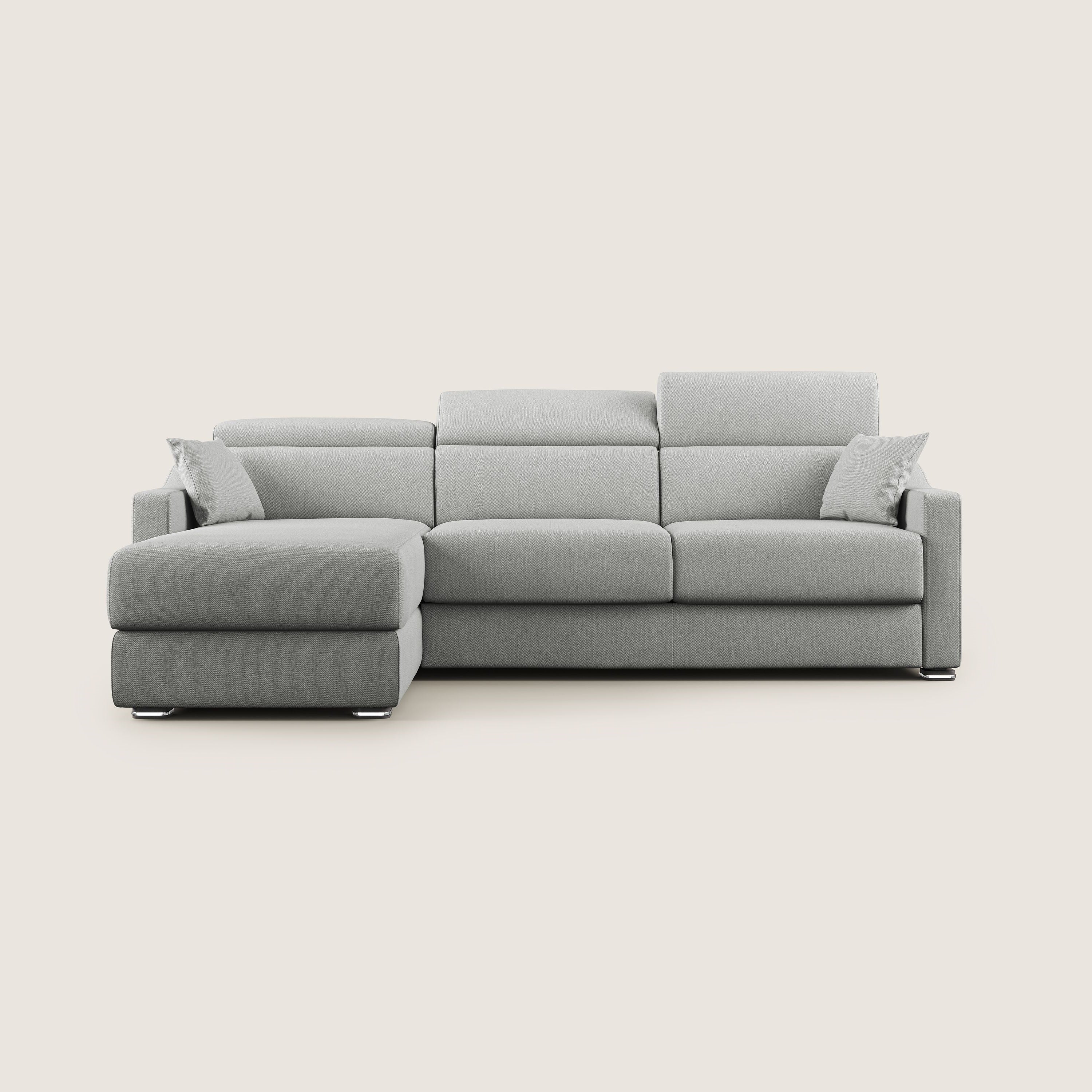 Amber canapé d'angle convertible en tissu détachable T05 gris - Image 11