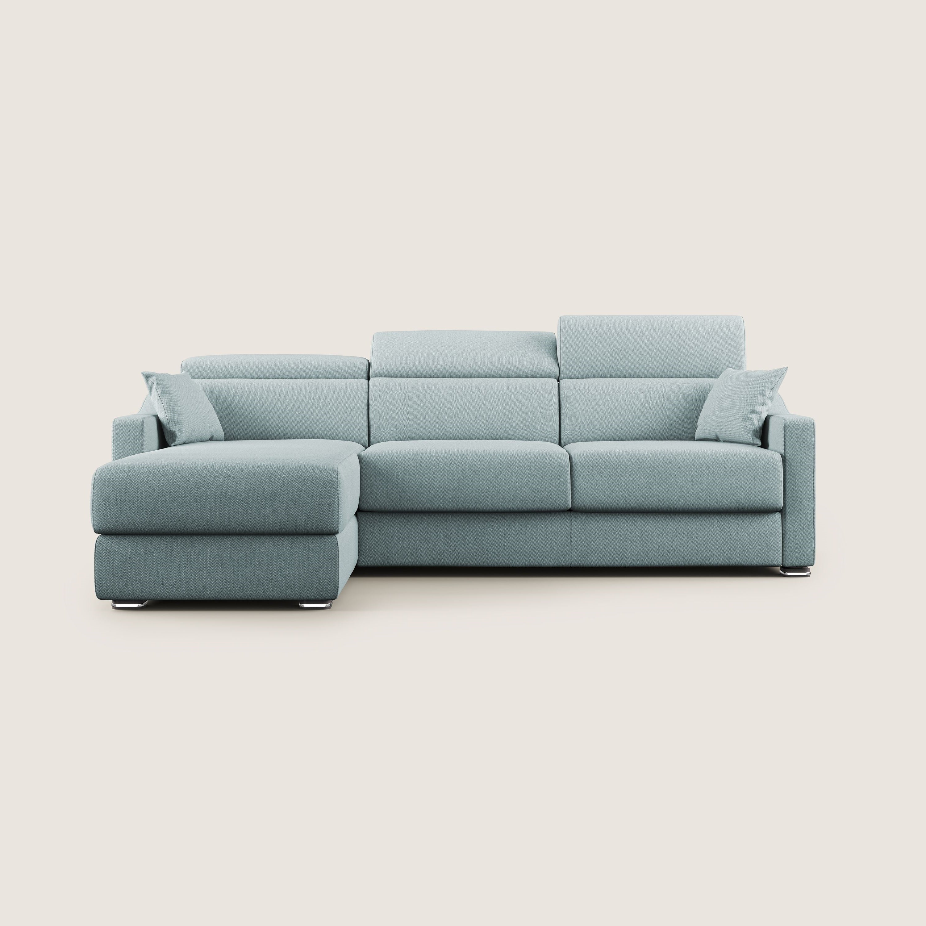 Amber canapé d'angle convertible en tissu détachable T05 sucre glace - Image 11