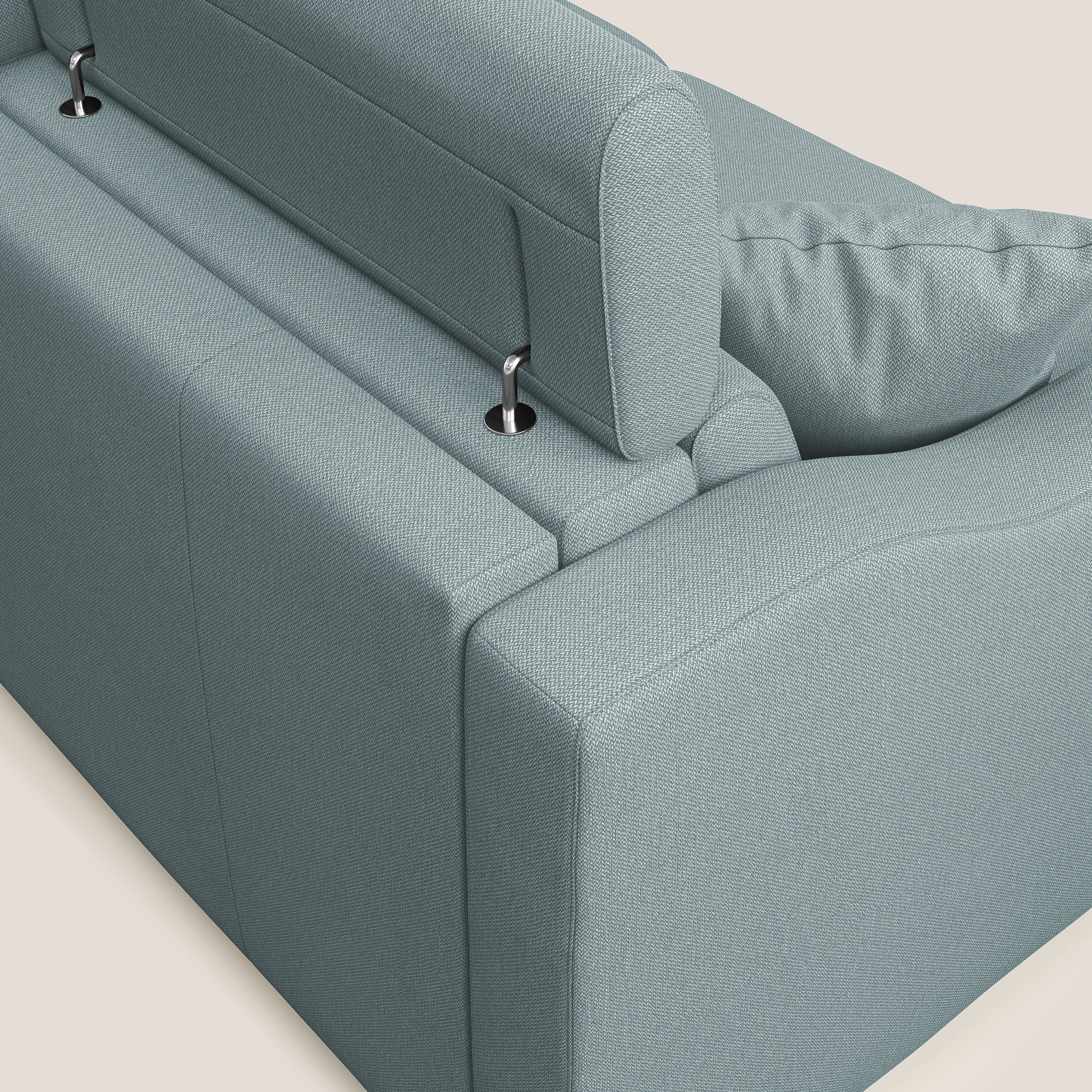Amber canapé d'angle convertible en tissu détachable T05 sucre glace - Image 4