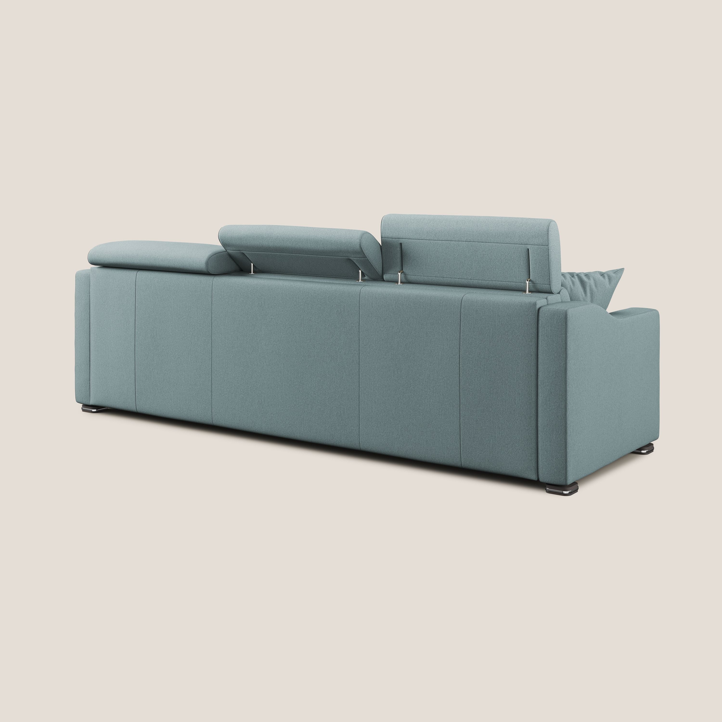 Amber canapé d'angle convertible en tissu détachable T05 sucre glace - Image 9