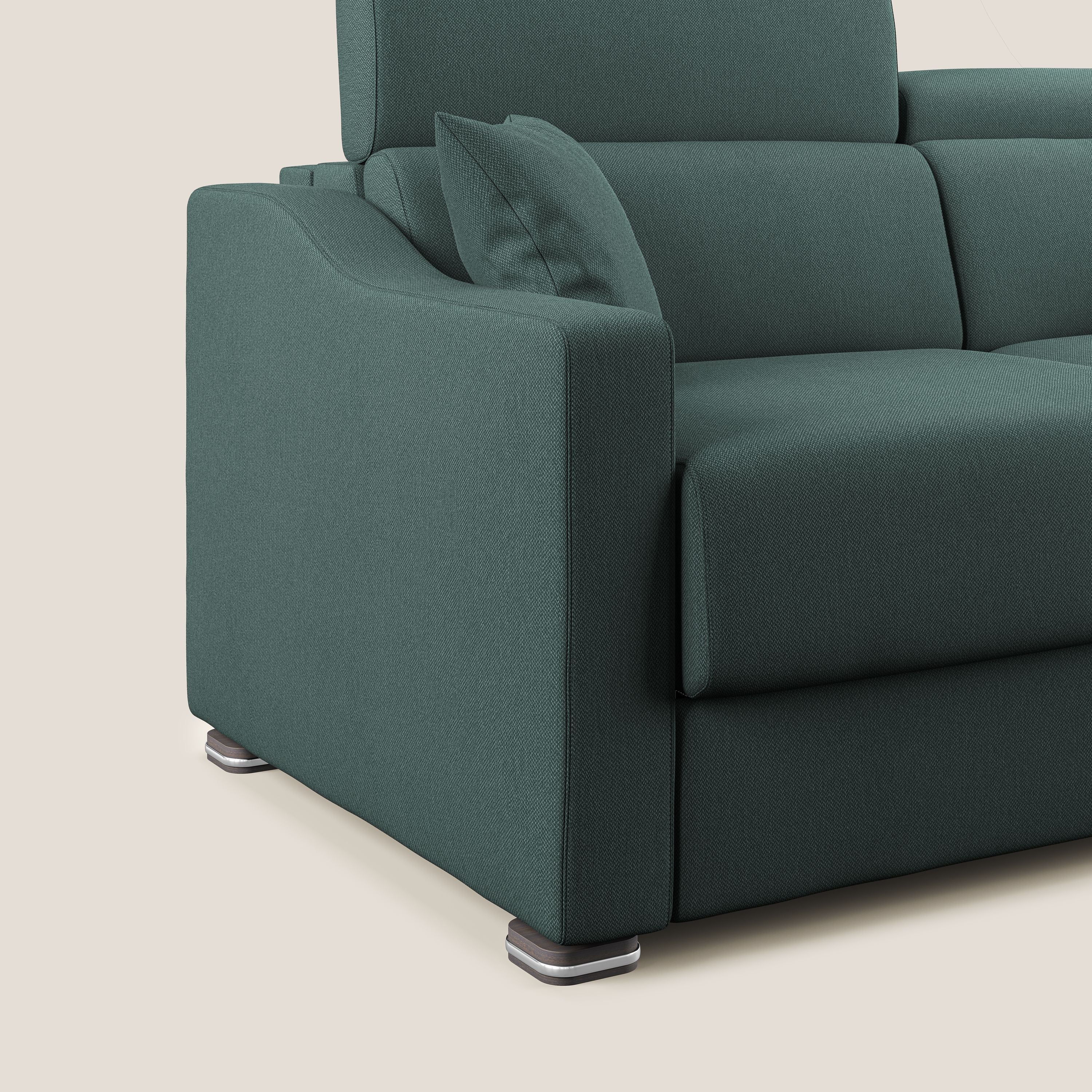 Amber canapé d'angle convertible en tissu détachable T05 vert - Image 10