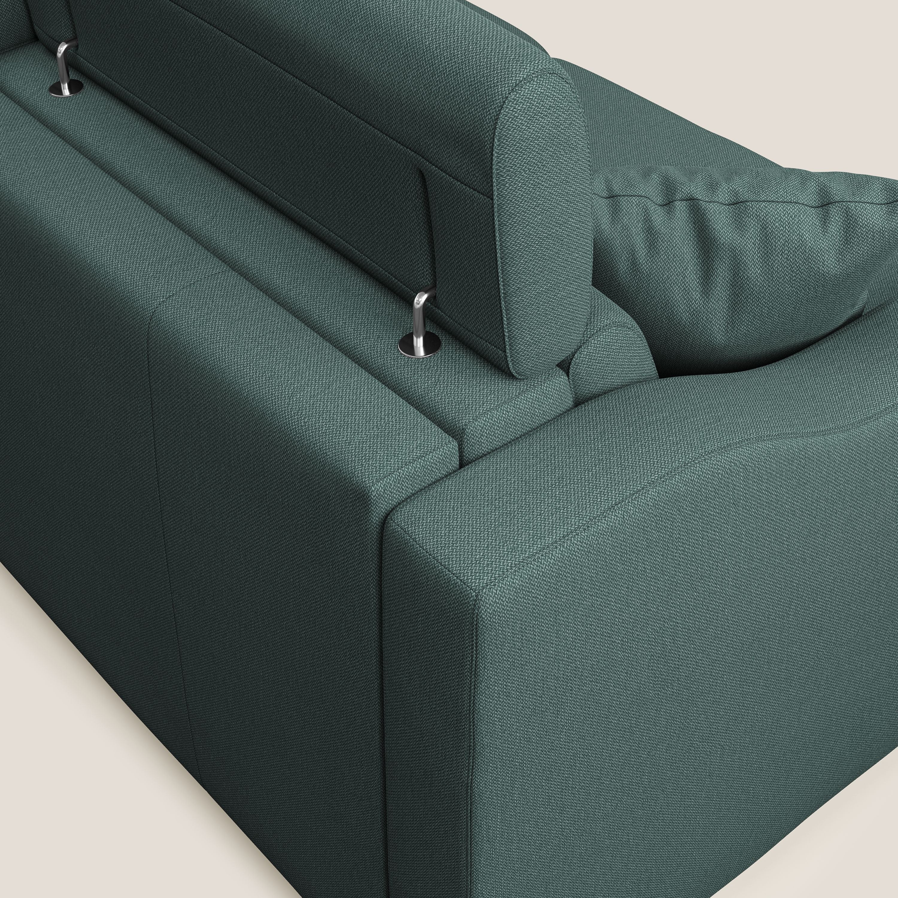 Amber canapé d'angle convertible en tissu détachable T05 vert - Image 4