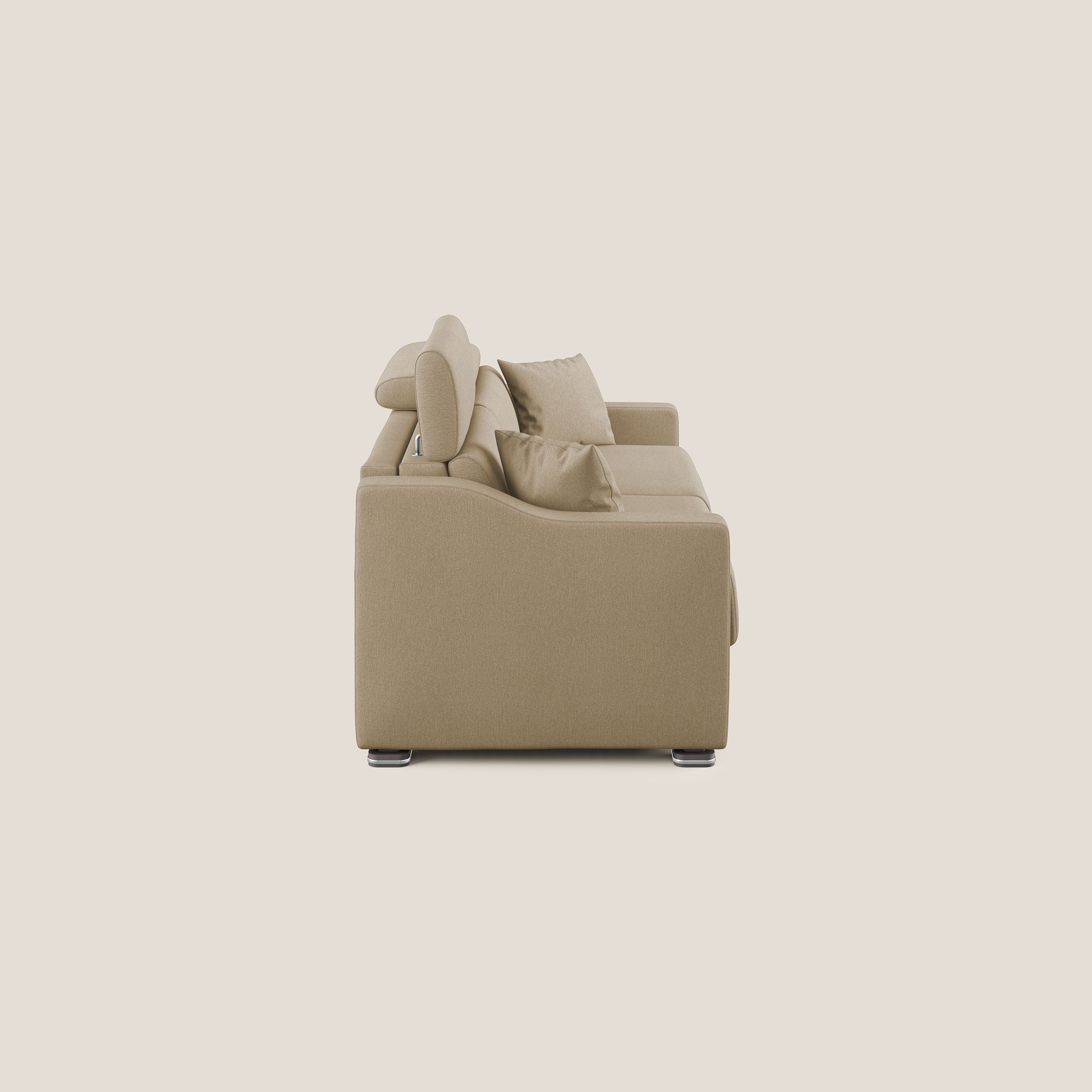 Amber canapé convertible en tissu détachable T05 beige - Image 4