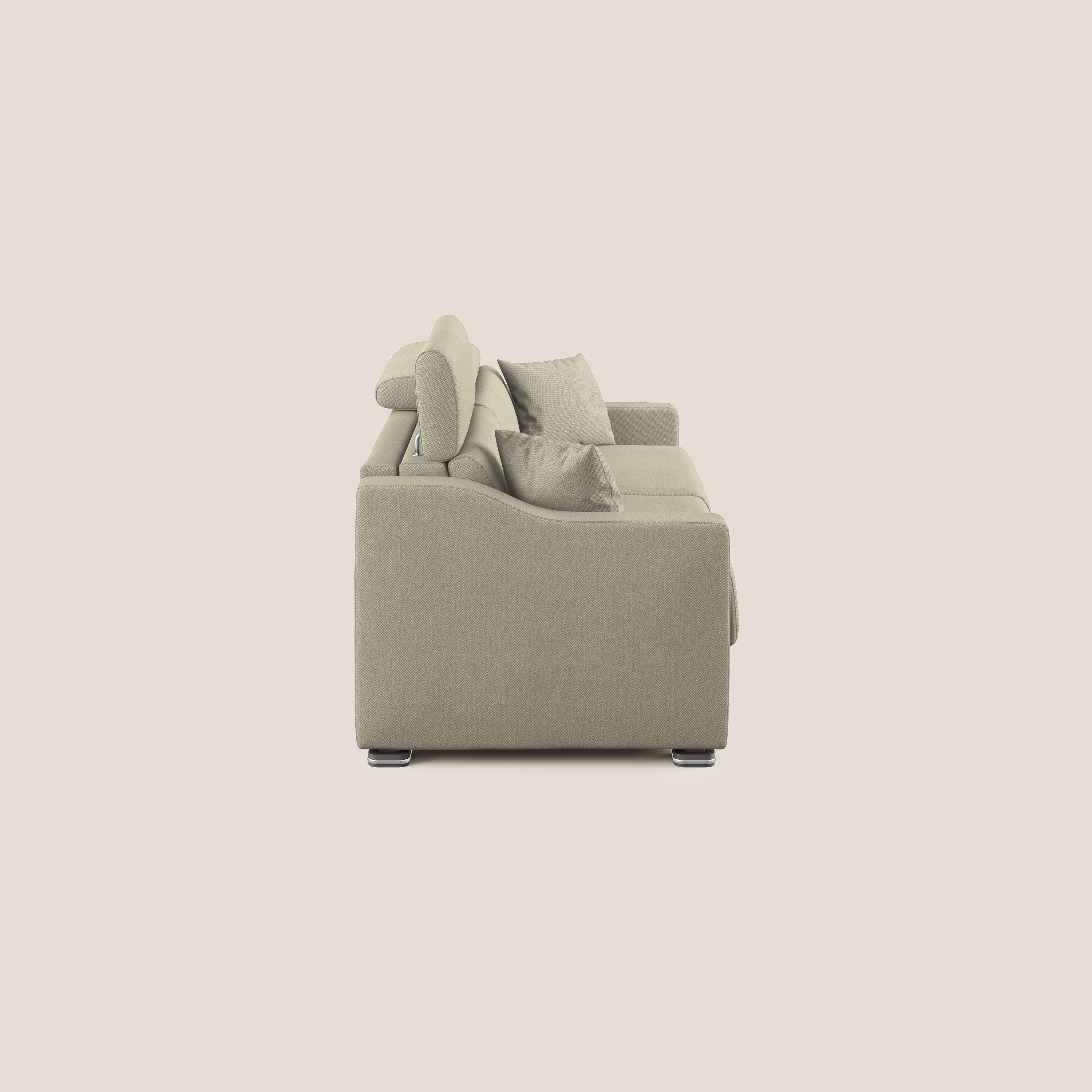 Amber canapé convertible en tissu détachable T05 crème - Image 4