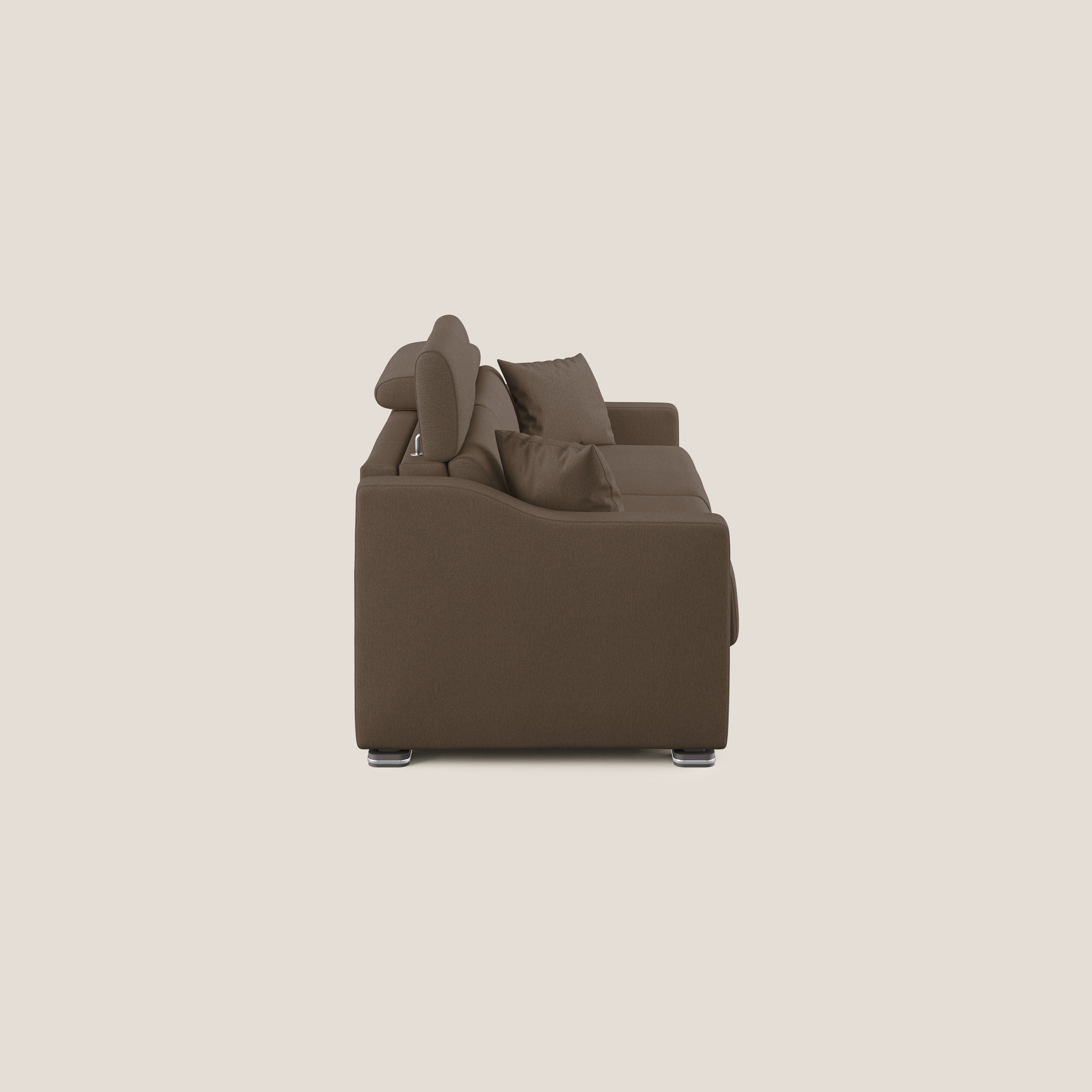 Amber canapé convertible en tissu détachable T05 marron - Image 4