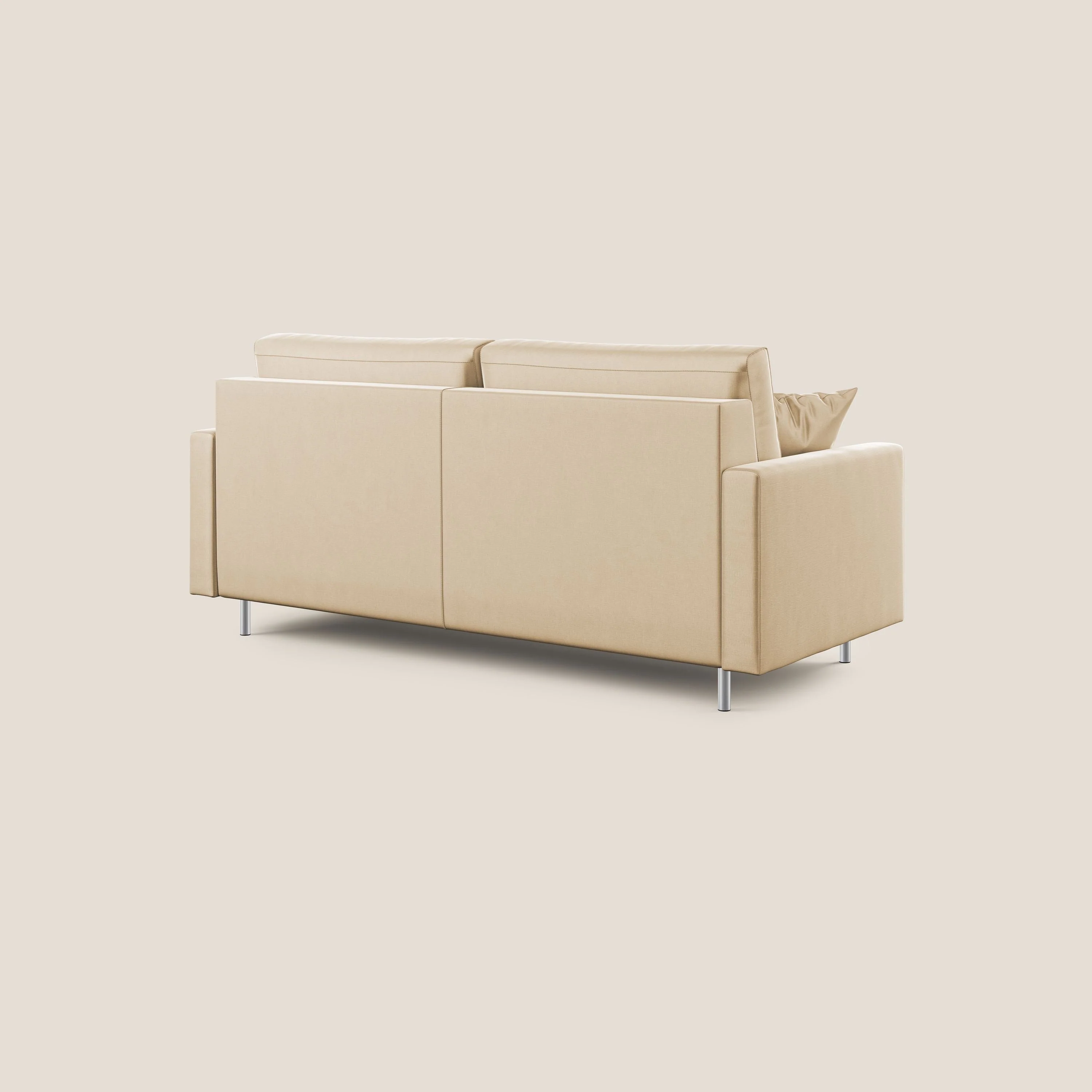 Andromeda canapé convertible en velours doux imperméable T01 beige - Image 5