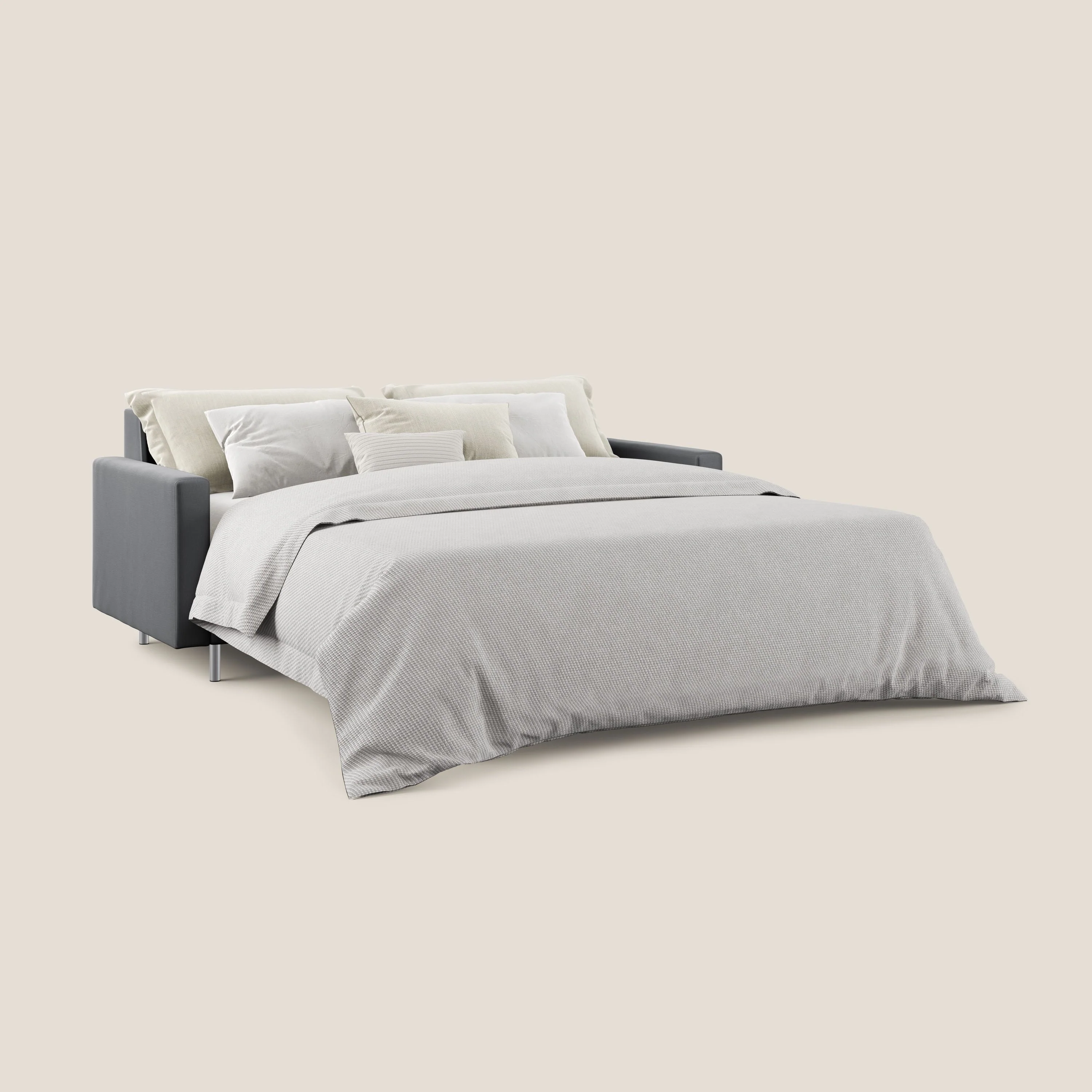 Andromeda canapé convertible en velours doux imperméable T01 anthracite - Image 2