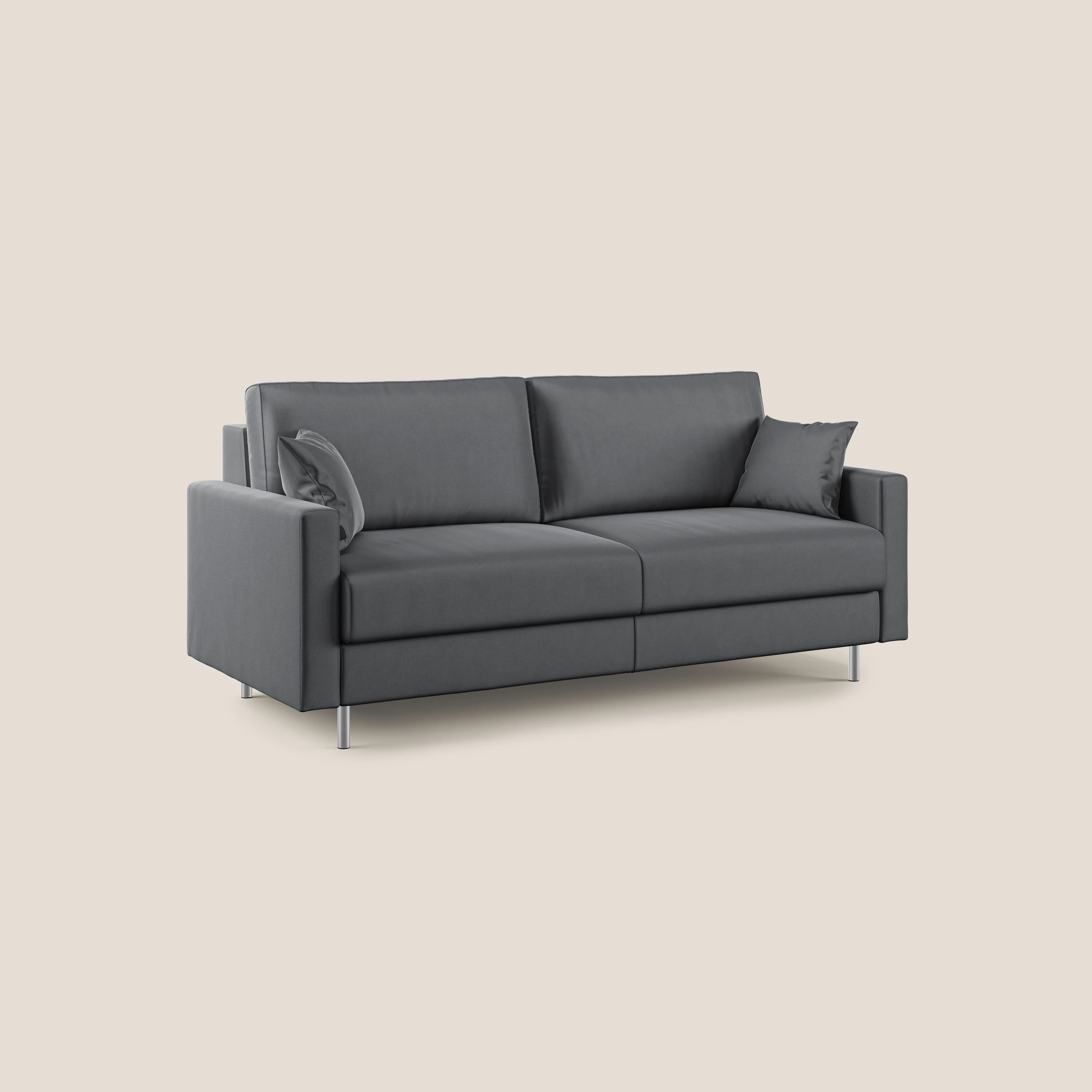 Andromeda canapé convertible en velours doux imperméable T01 anthracite - Image 3
