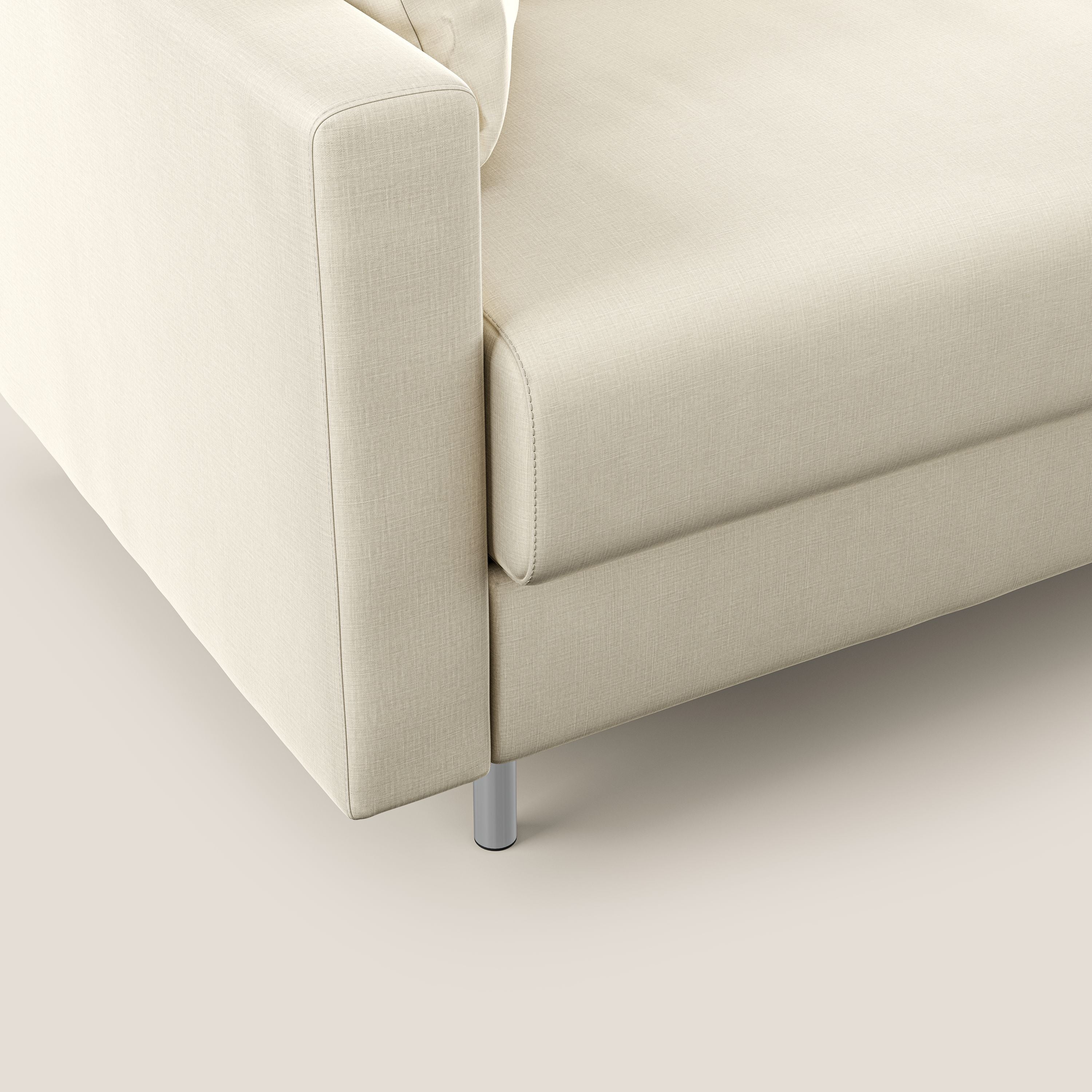 Andromeda canapé convertible en velours doux imperméable T01 crème - Image 8