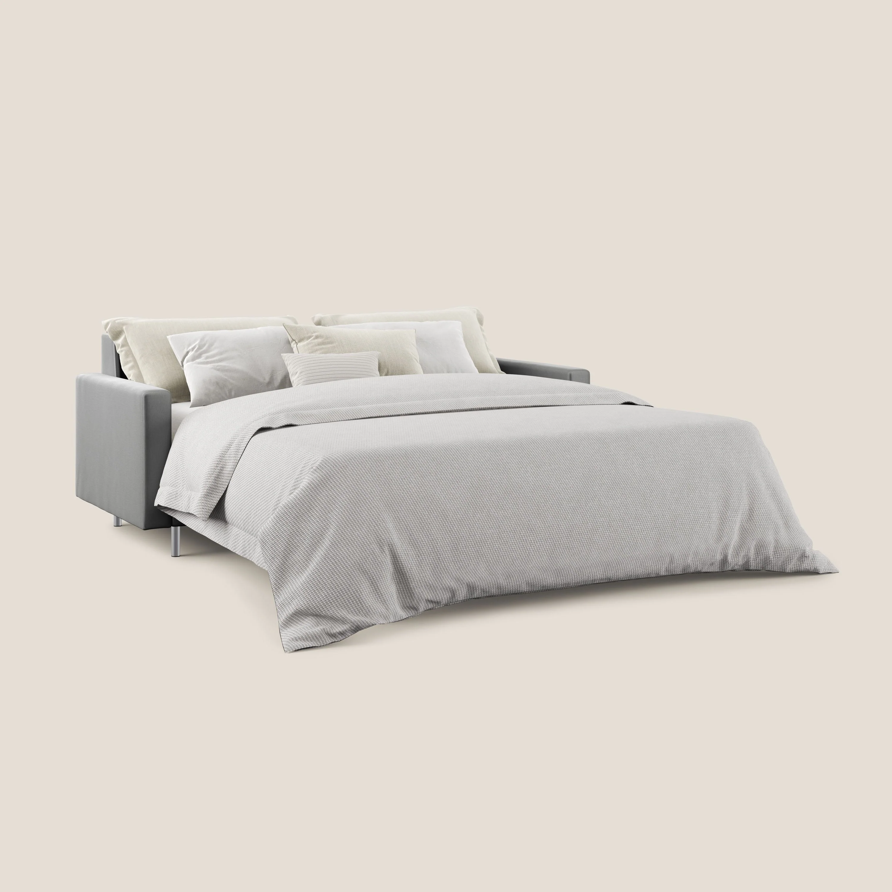 Andromeda canapé convertible en velours doux imperméable T01 gris - Image 2