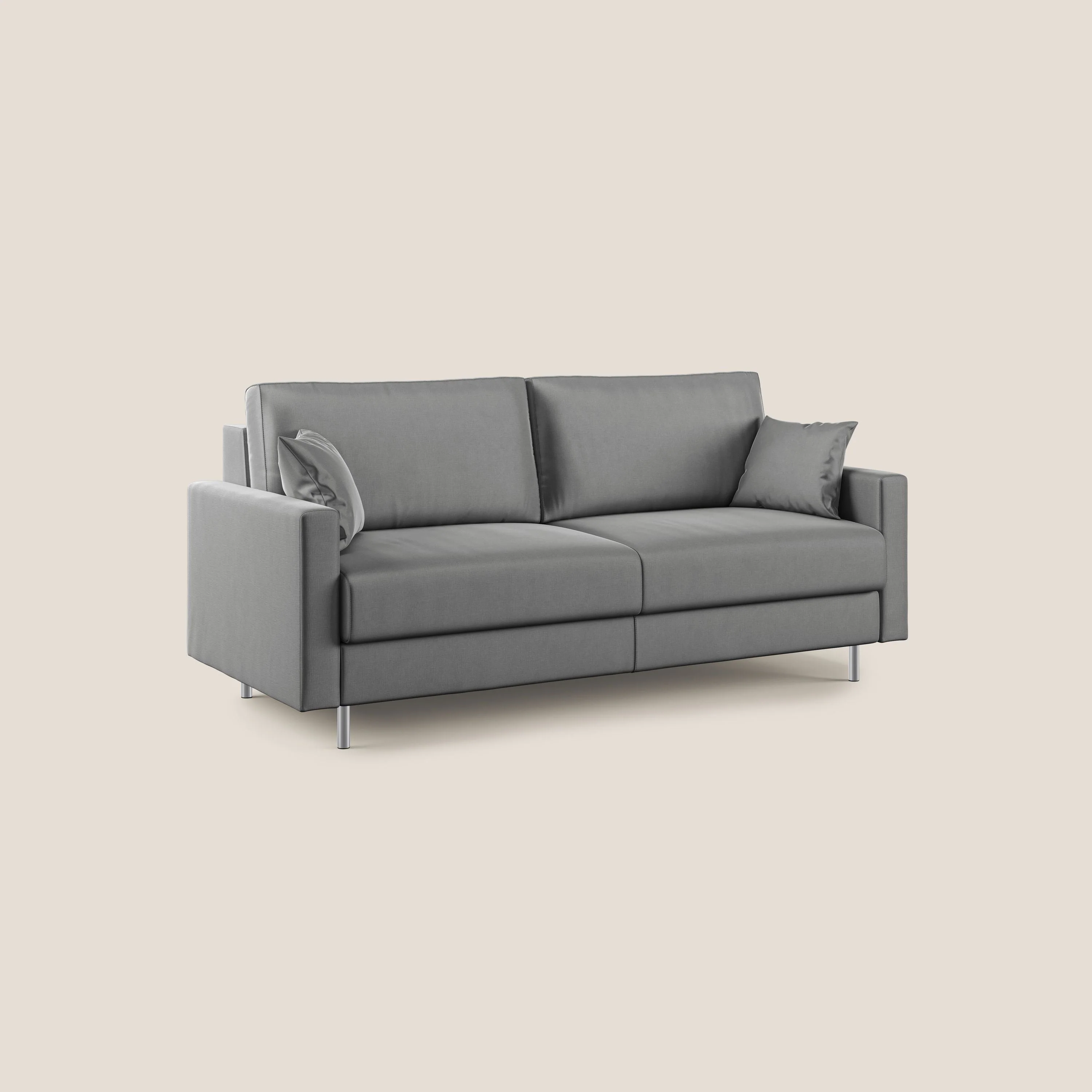 Andromeda canapé convertible en velours doux imperméable T01 gris - Image 3