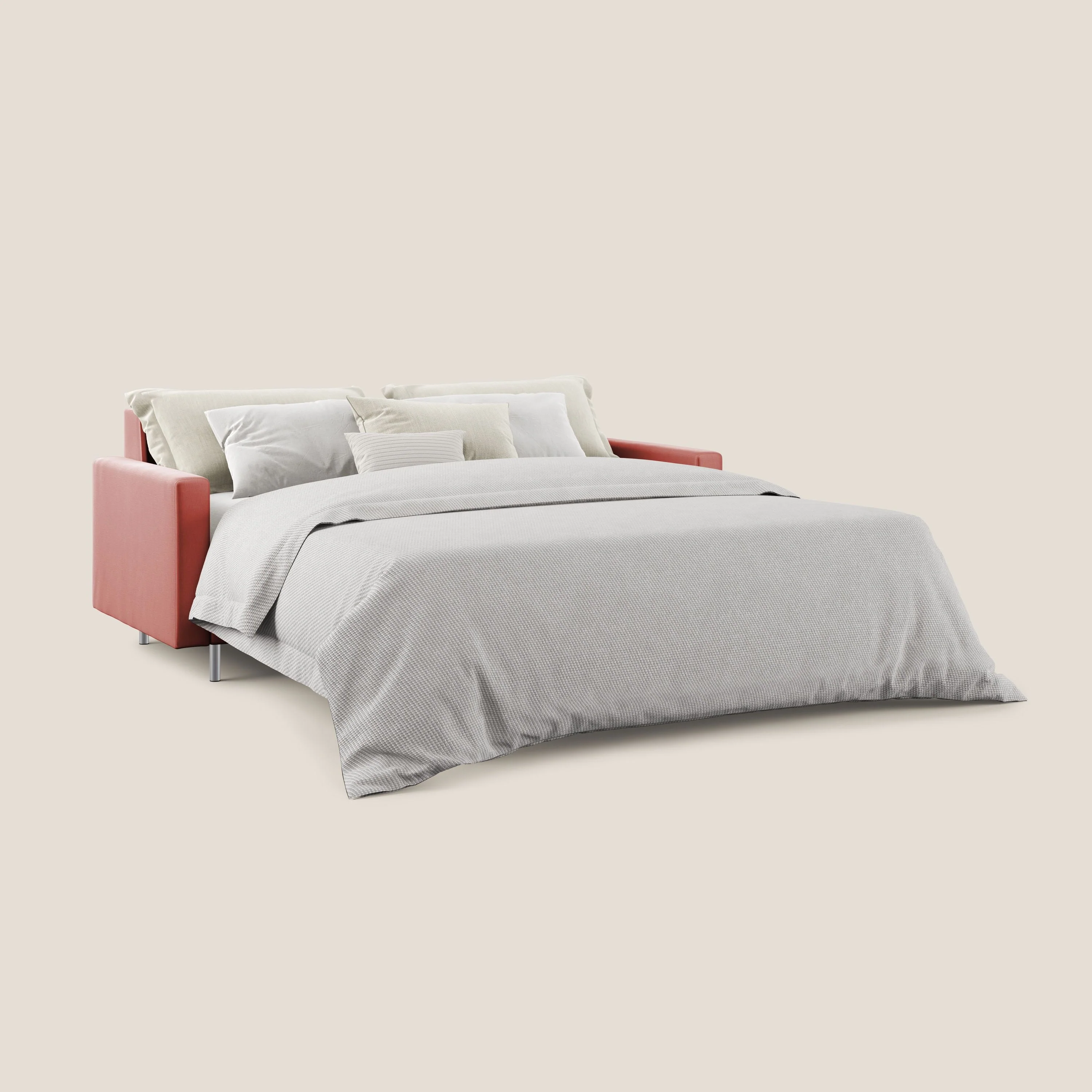 Andromeda canapé convertible en velours doux imperméable T01 saumon - Image 2