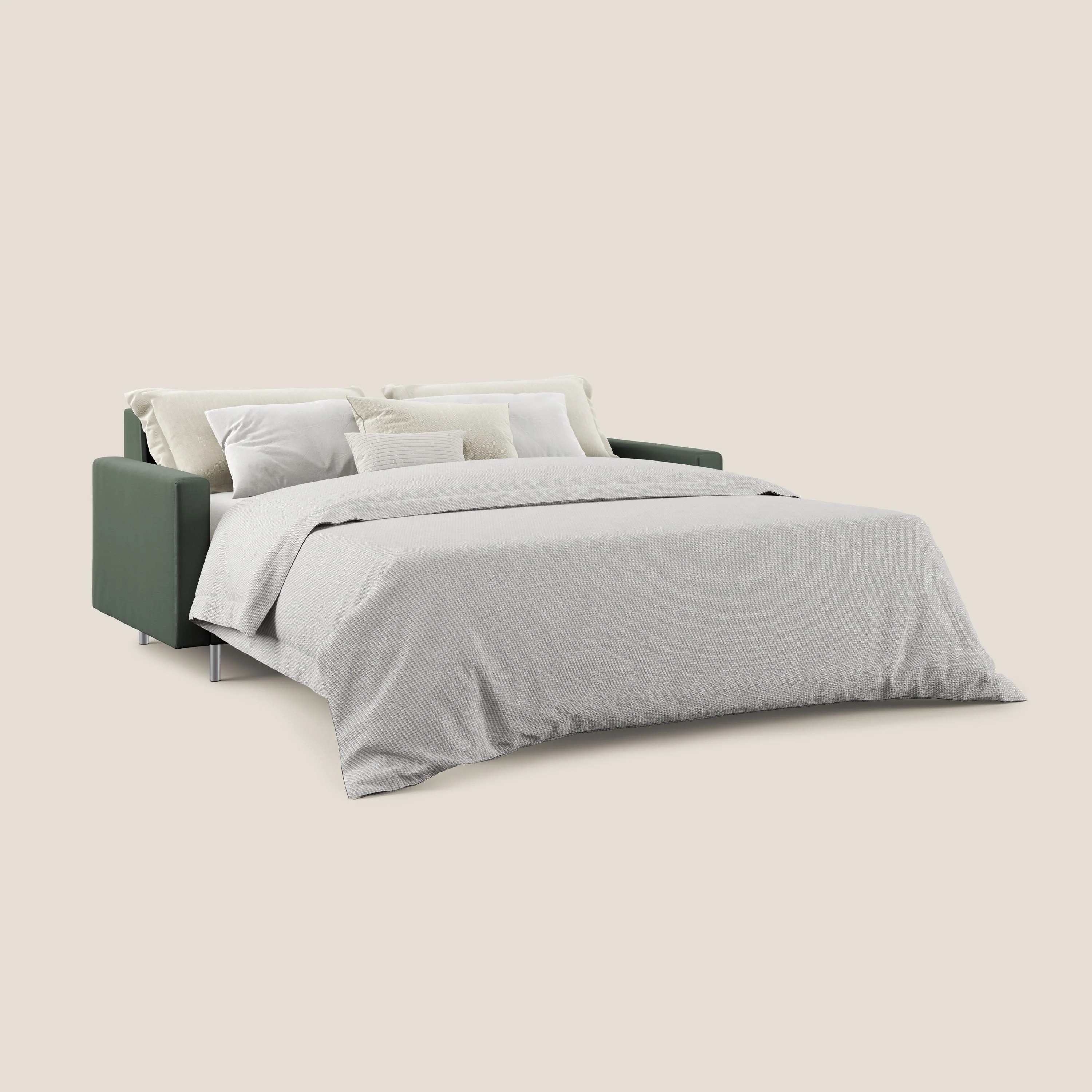 Andromeda canapé convertible en velours doux imperméable T01 vert - Image 2