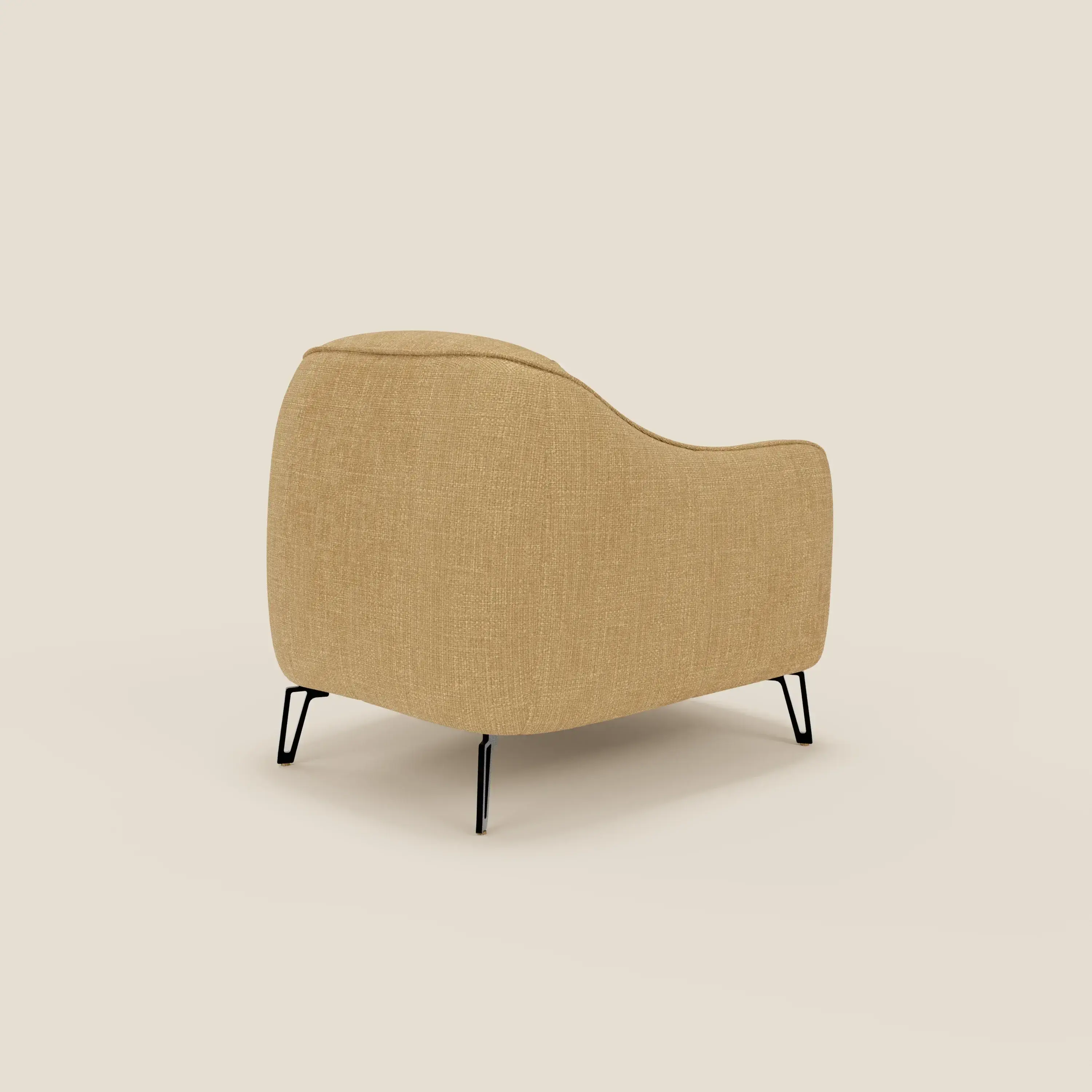 Avela Fauteuil au confort intemporel en tissu doux et imperméable T06 jaune - Image 4