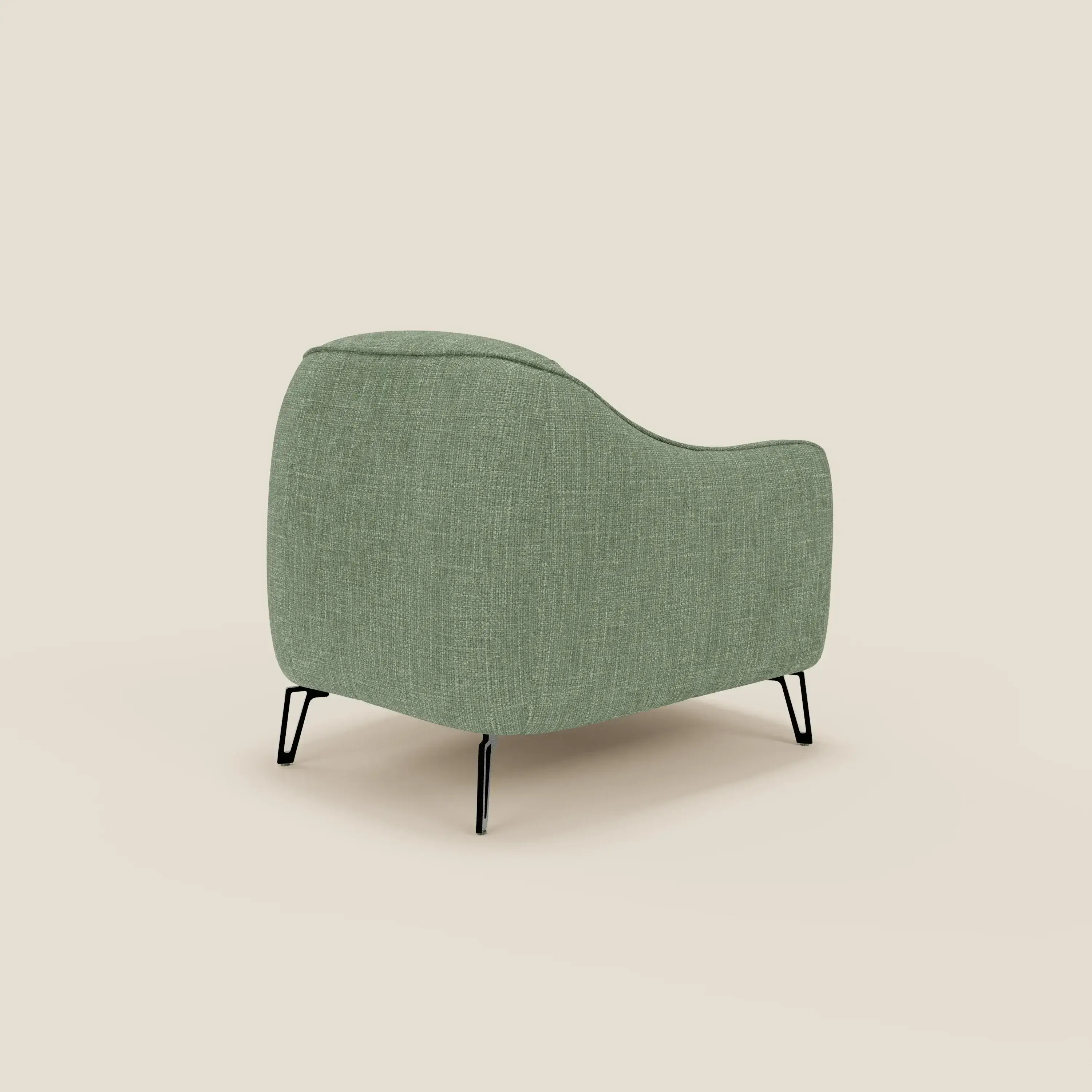 Avela Fauteuil au confort intemporel en tissu doux et imperméable T06 vert - Image 4