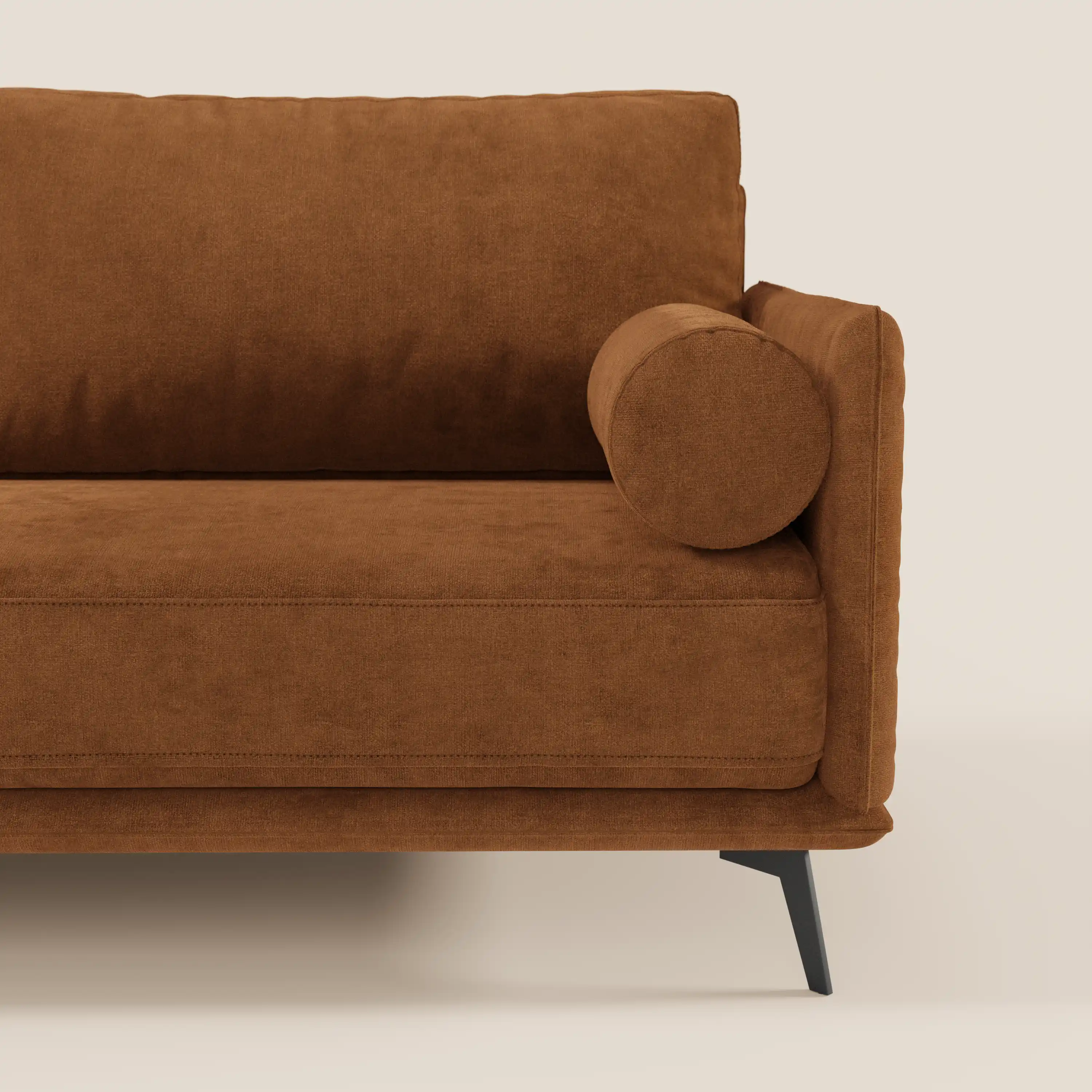 Basalto canapé linéaire 2 ou 3 places avec assise unique et base en métal en tissu détachable T31 - Image 104