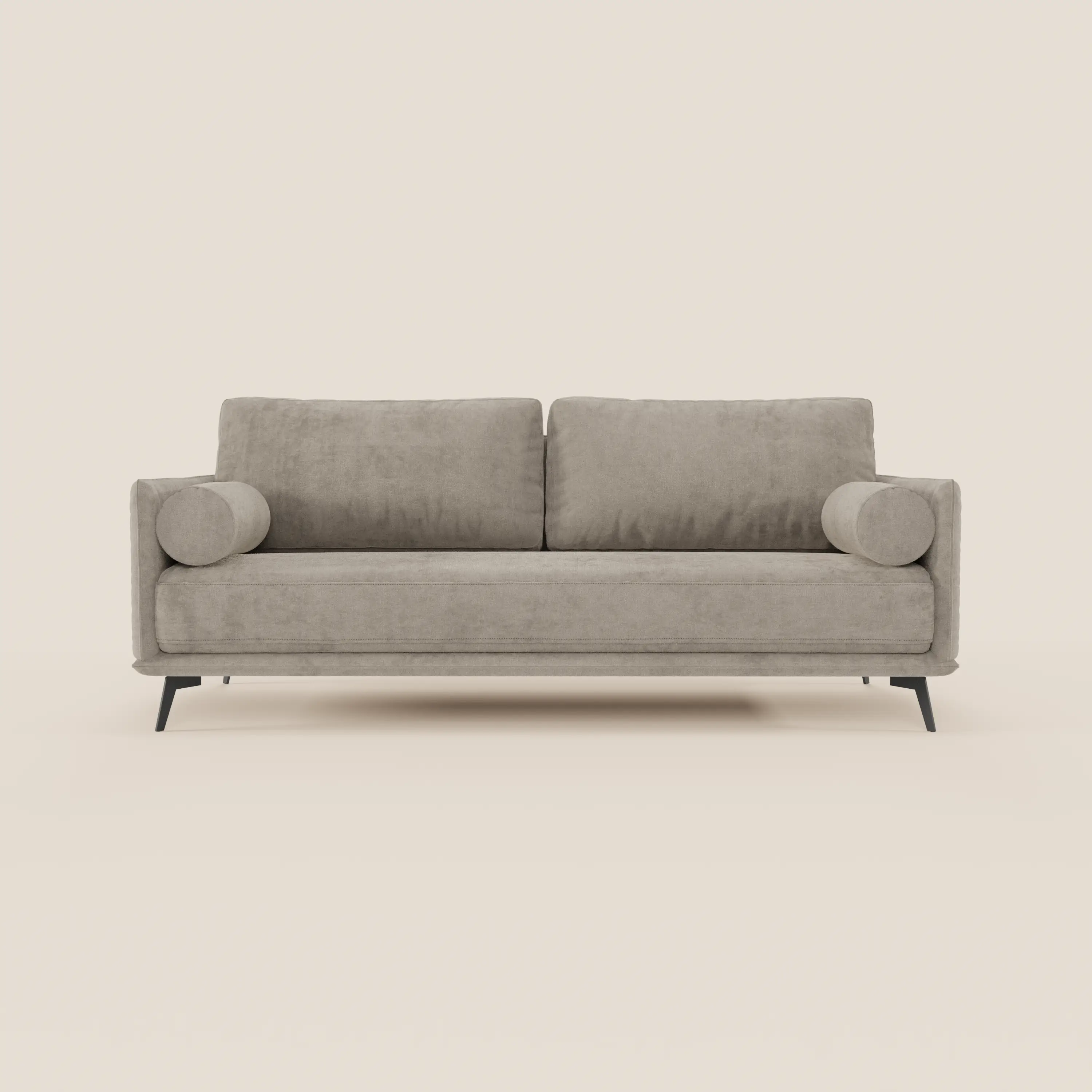 Basalto canapé linéaire 2 ou 3 places avec assise unique et base en métal en tissu détachable T31 - Image 112