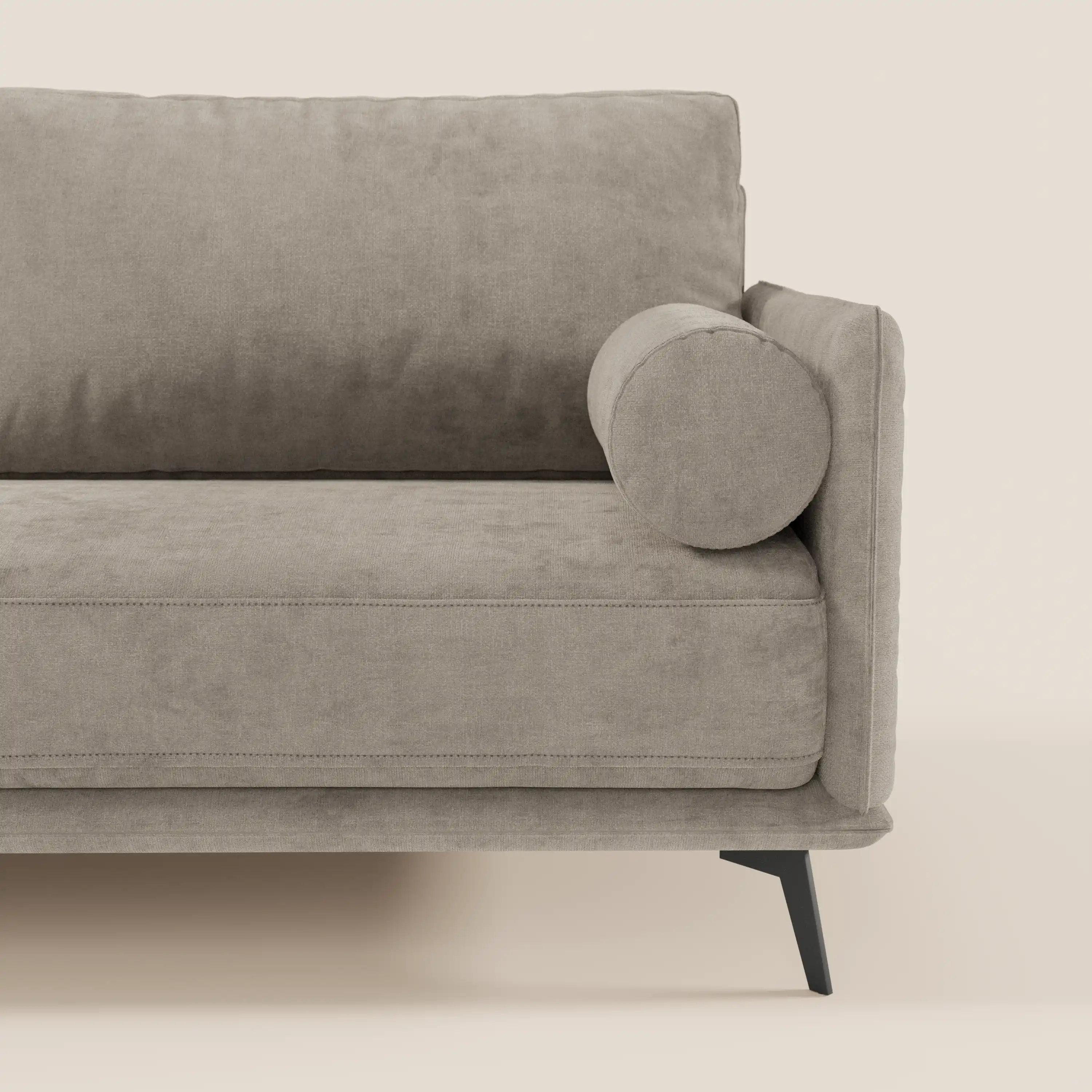 Basalto canapé linéaire 2 ou 3 places avec assise unique et base en métal en tissu détachable T31 - Image 114