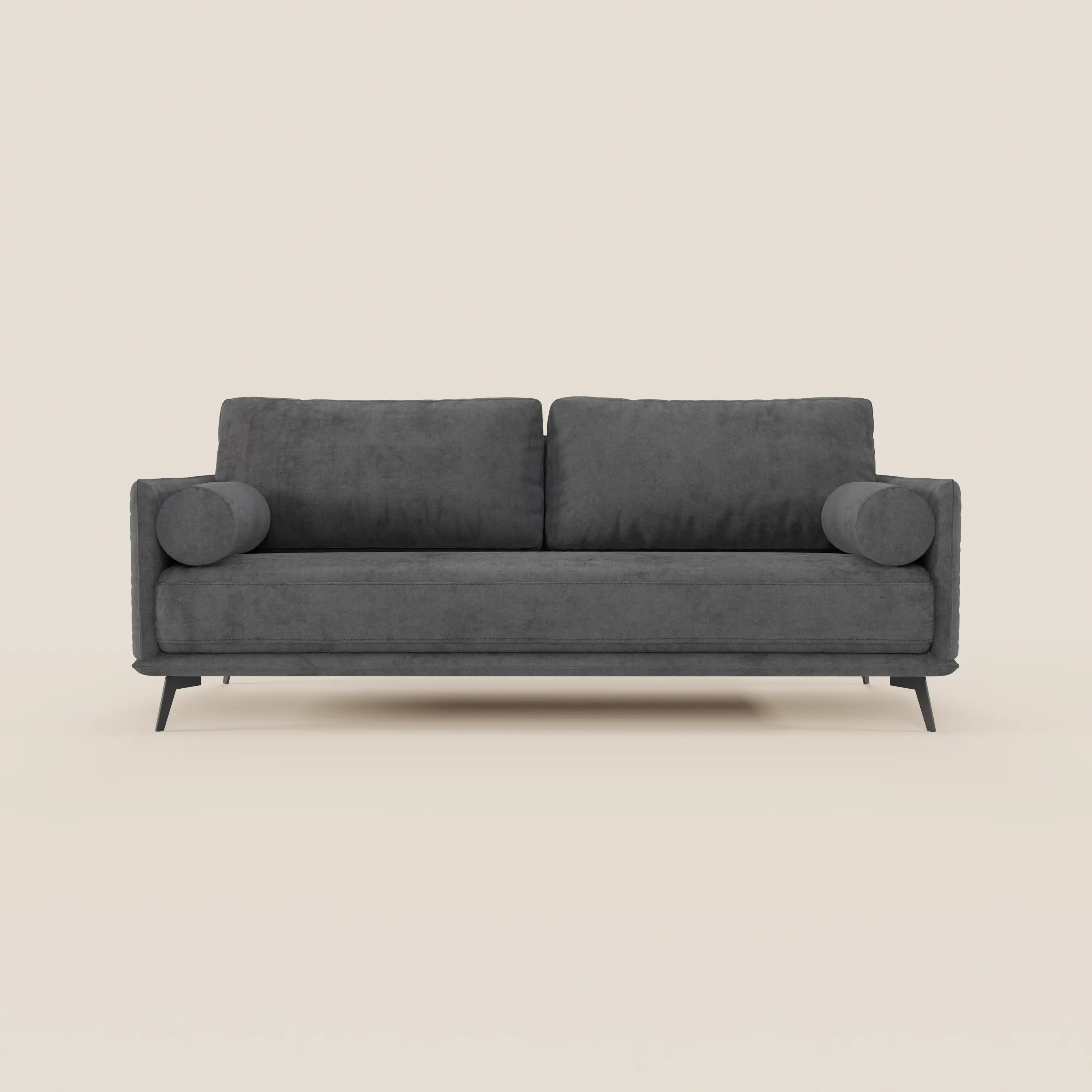 Basalto canapé linéaire 2 ou 3 places avec assise unique et base en métal en tissu détachable T31 - Image 12